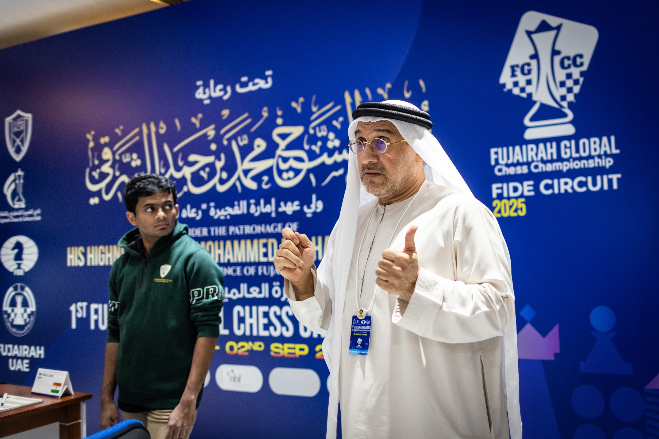 2025.08.25 1st. FUJAIRAH GLOBAL Chess Championship — Round1. Фотограф Анна Штурман (репортажная съёмка любых событий и мероприятий) Anna Shtourman photographer