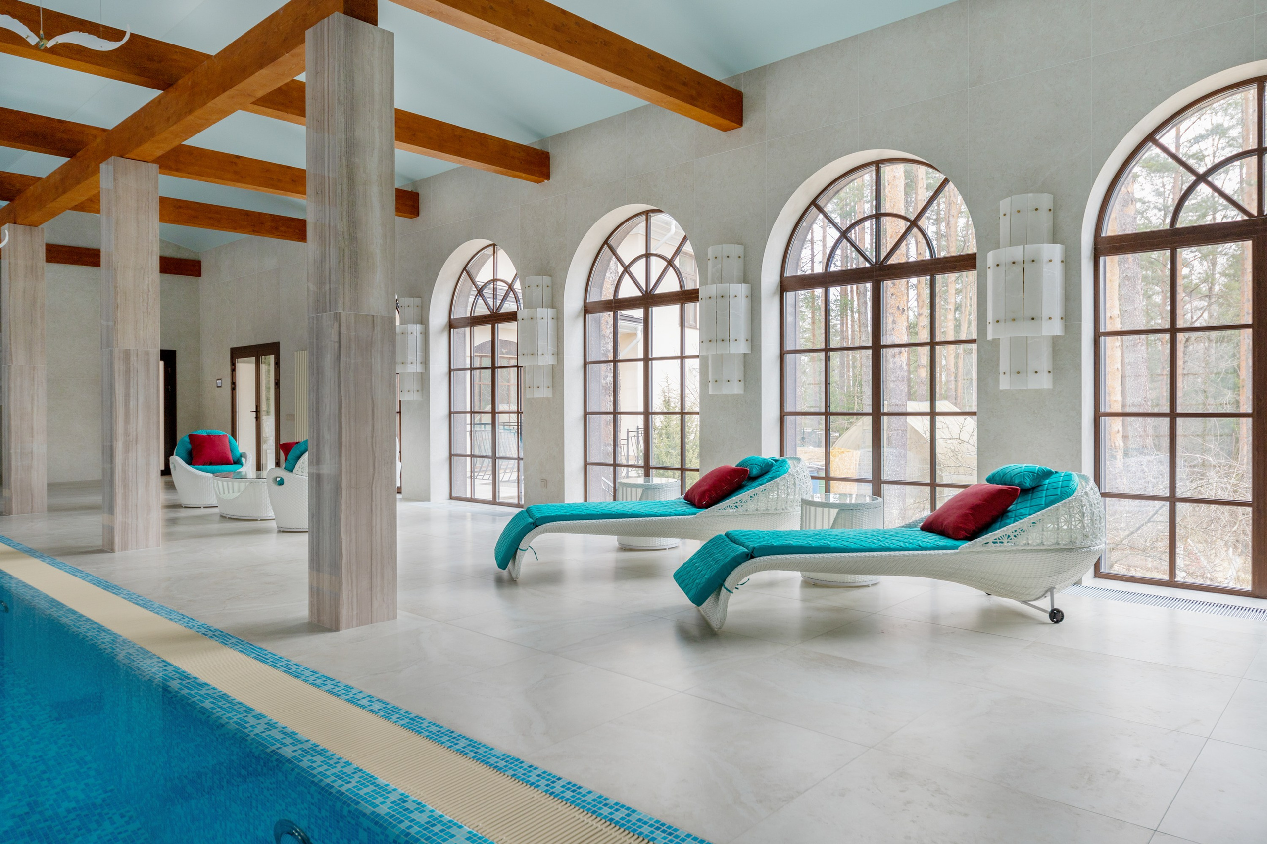 Интерьерная съемка бассейна. Интерьерный фотограф в Санкт-Петербурге Екатерина Цыбулько