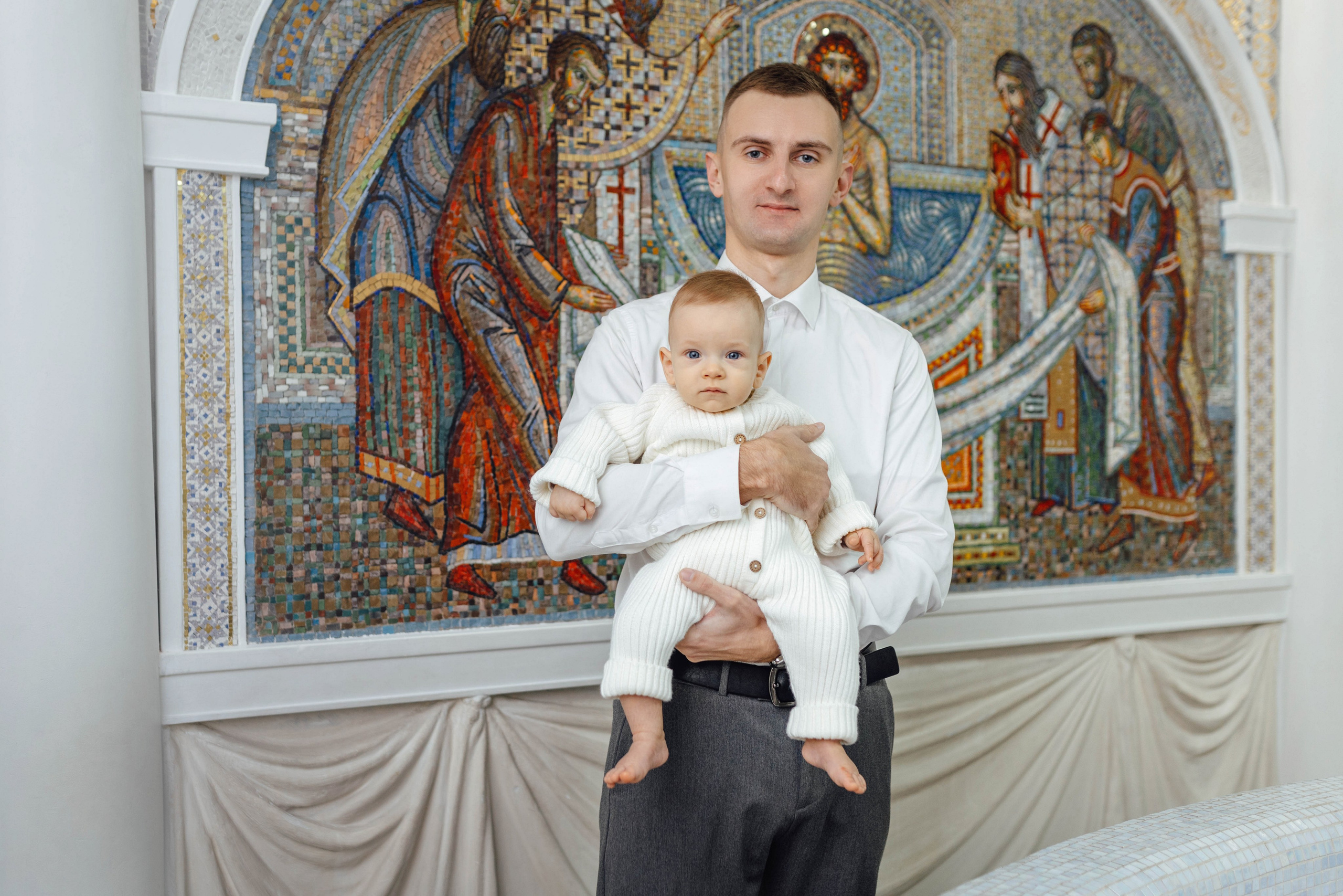 Крещение Демида, храм Святой Троицы, декабрь 2025