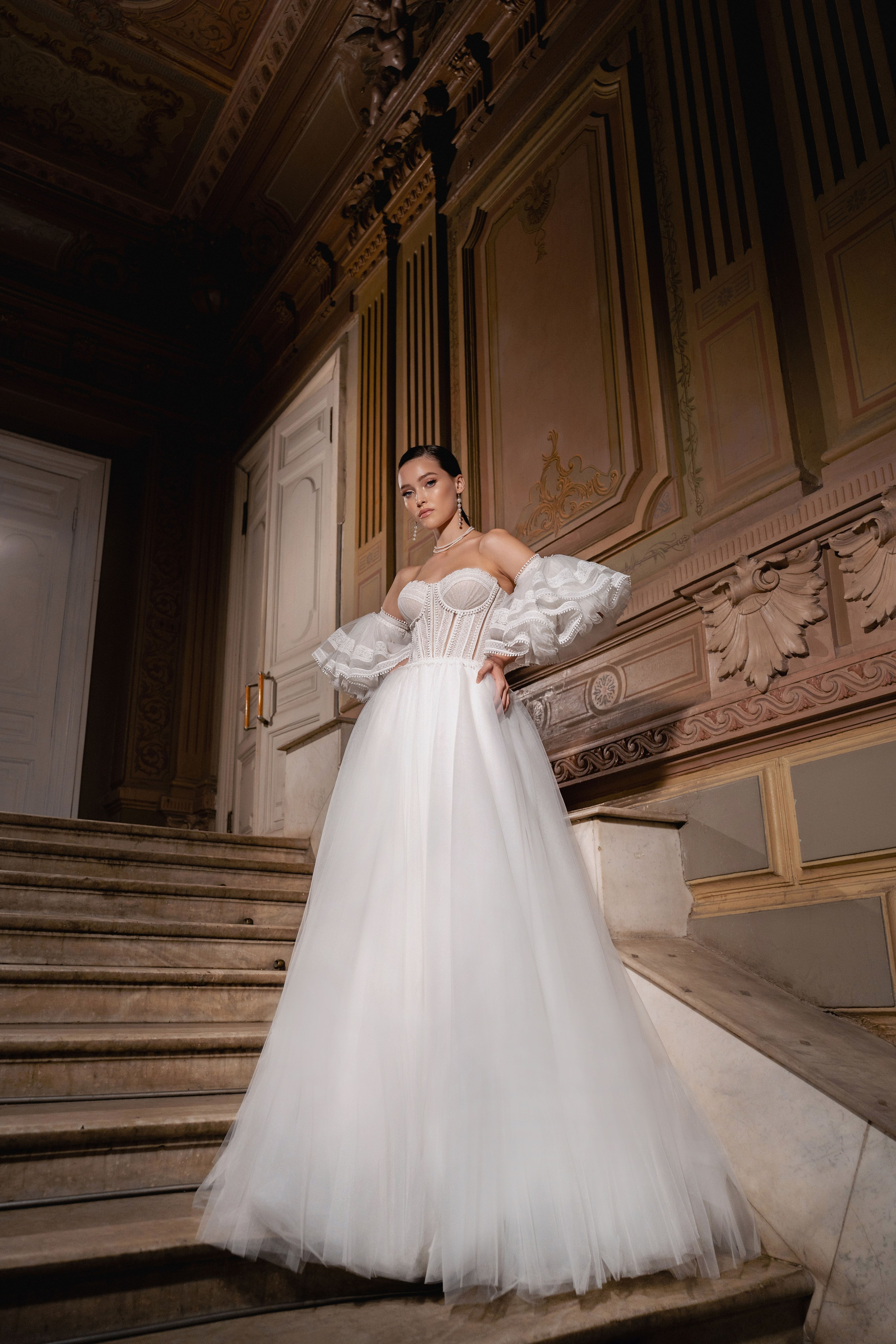 Съемка свадебной коллекции для бренда Gabbiano. Свадебный и портретный фотограф Клипа Максим