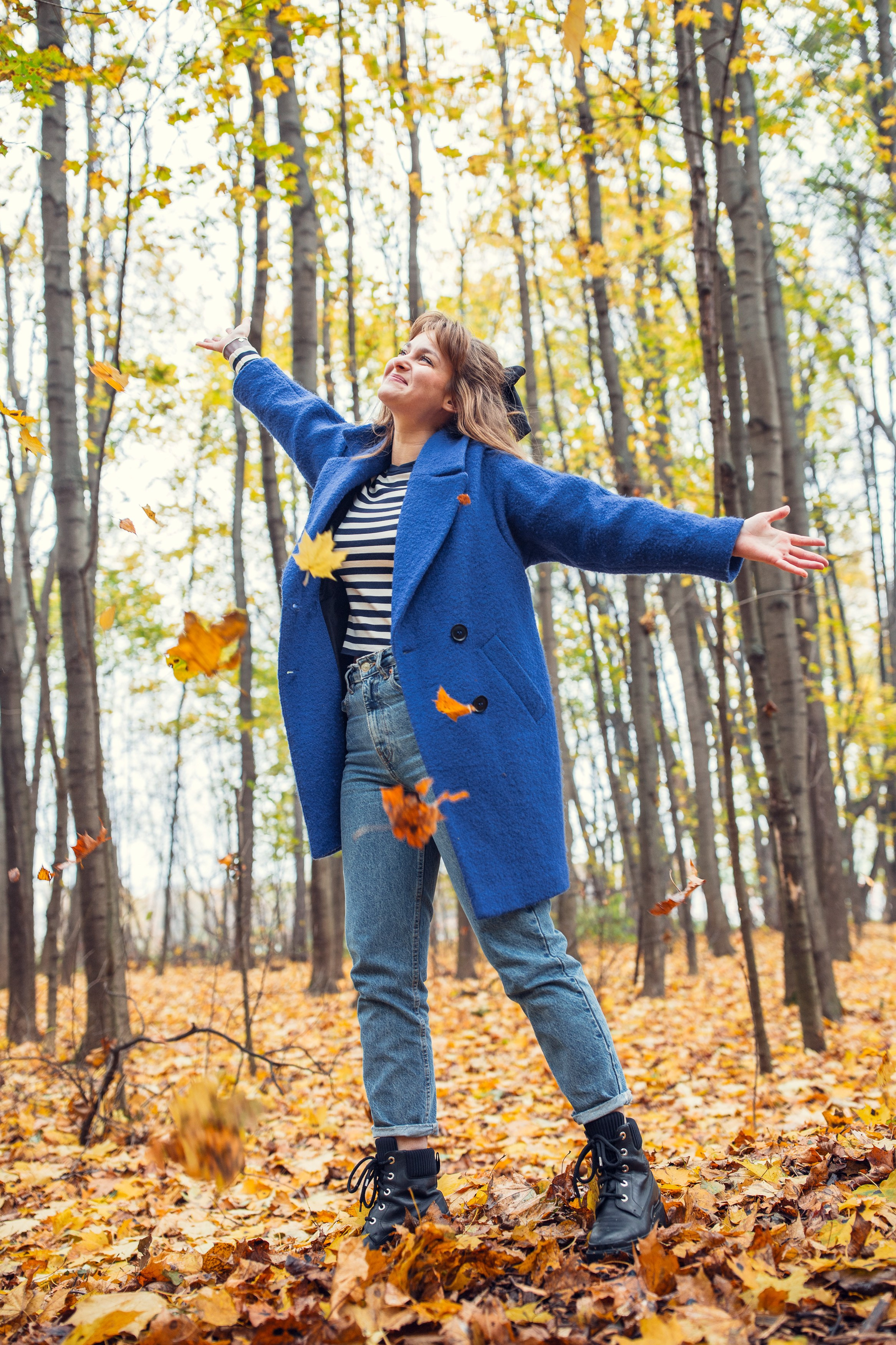 Осенняя прогулка Анны в Кусково. Фотограф — Евгений Свистков