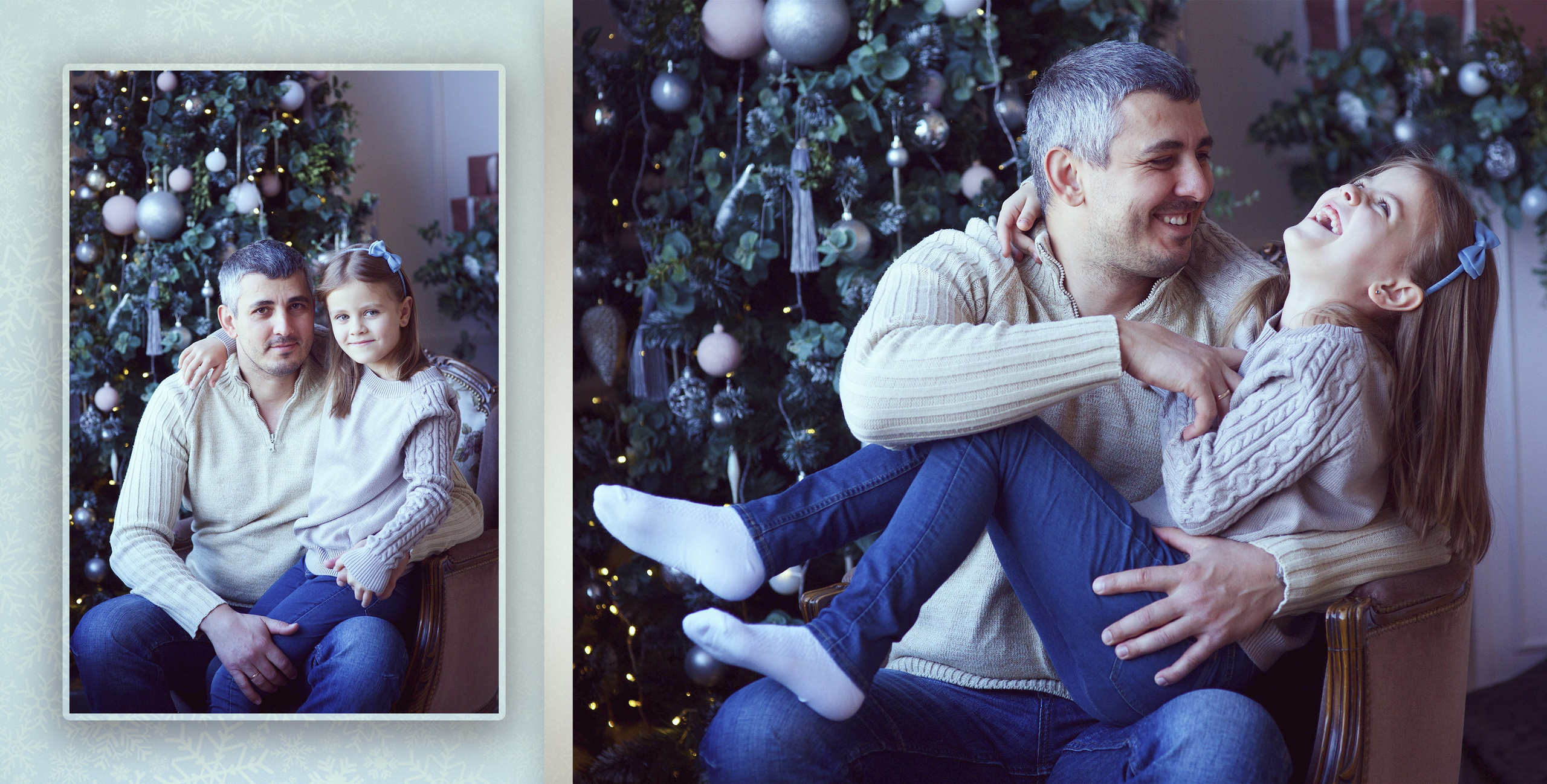 Новогодняя фотокнига очень весёлой семьи. Фотохудожник Наталия Кирсанова