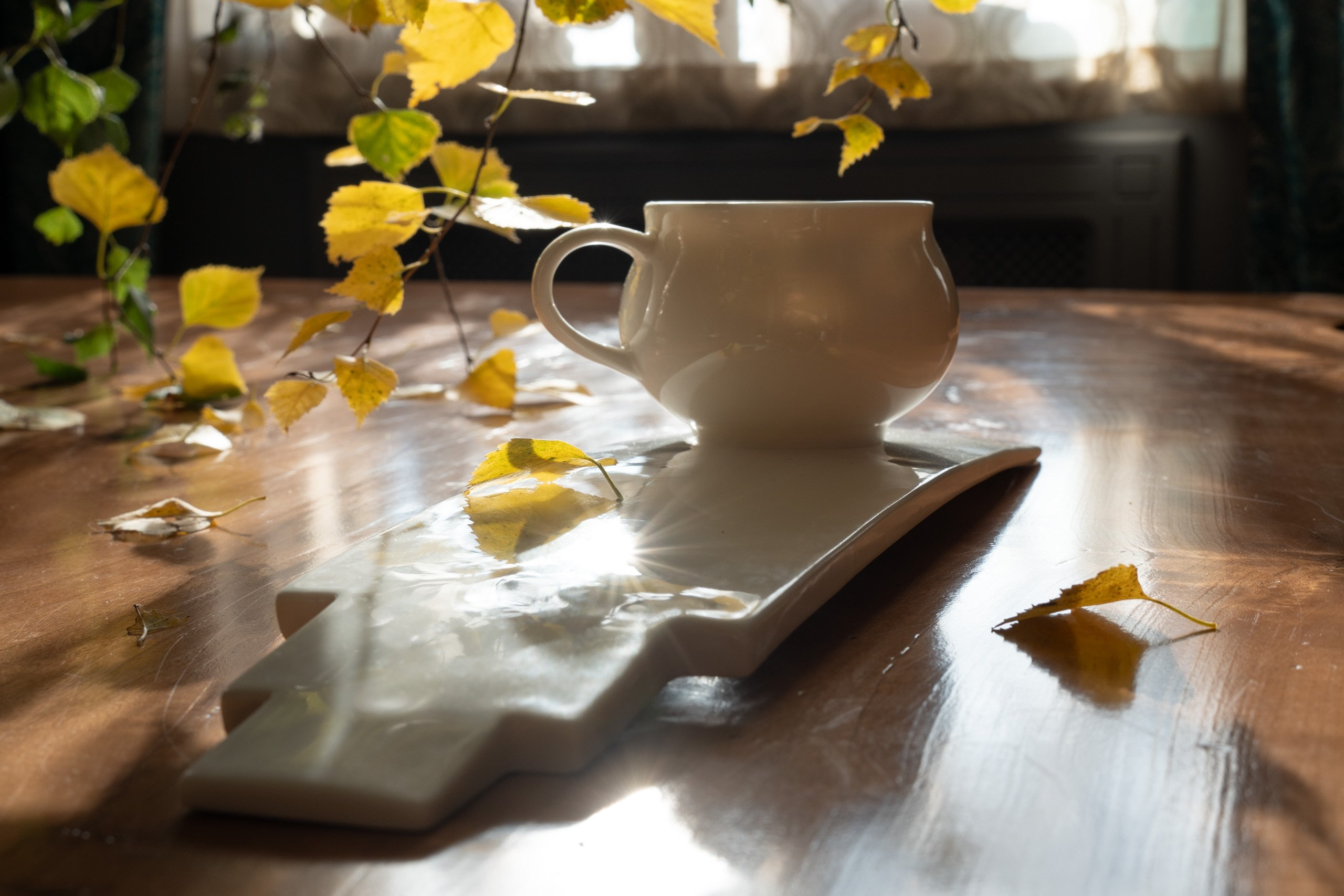 Фарфоровая посуда: Чайная пара «Лемех». Съемки для бизнеса в Москве