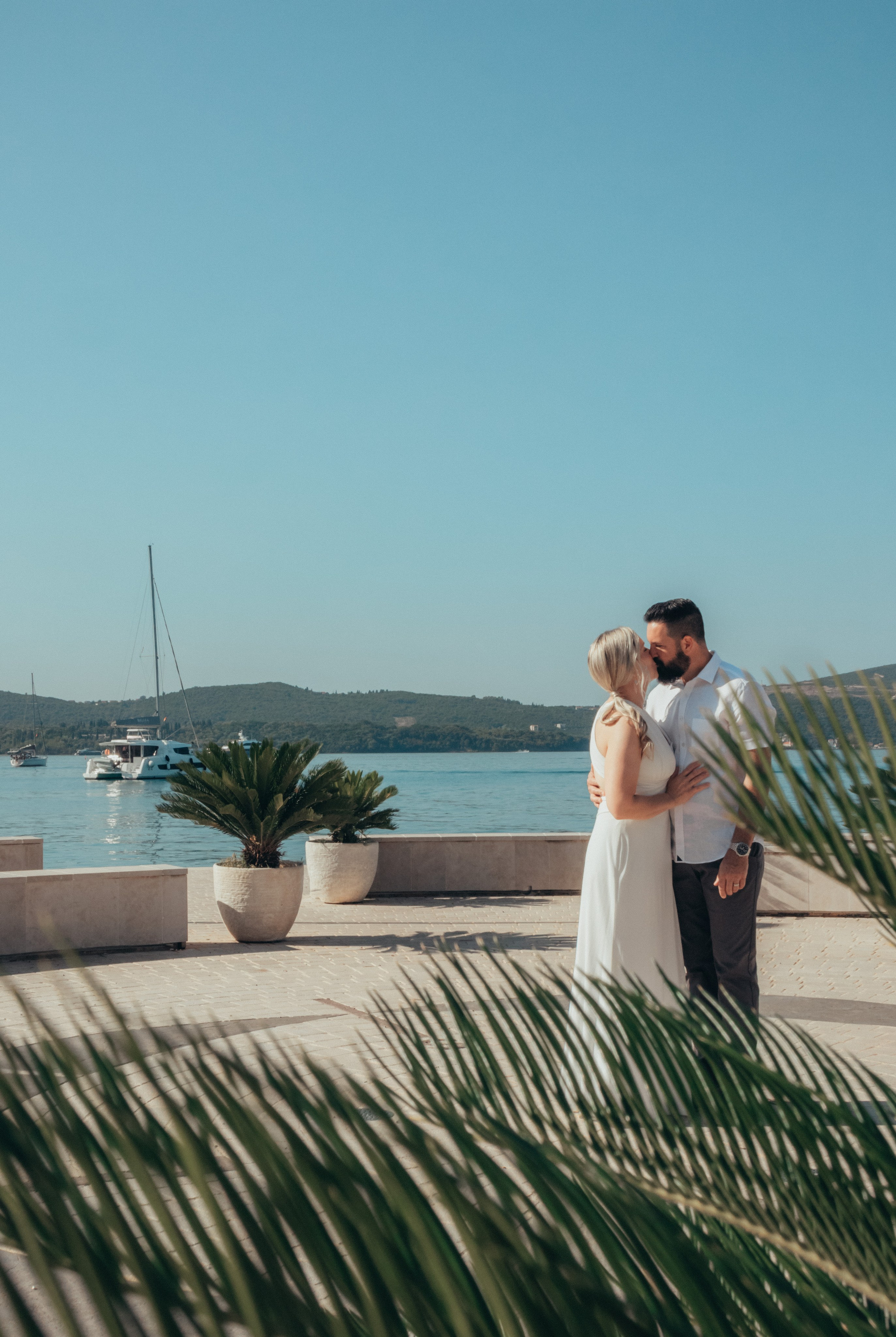 Nancy and Justin Adriatic anniversary. Portrait photographer in Tivat Montenegro Katerina Kirsanova