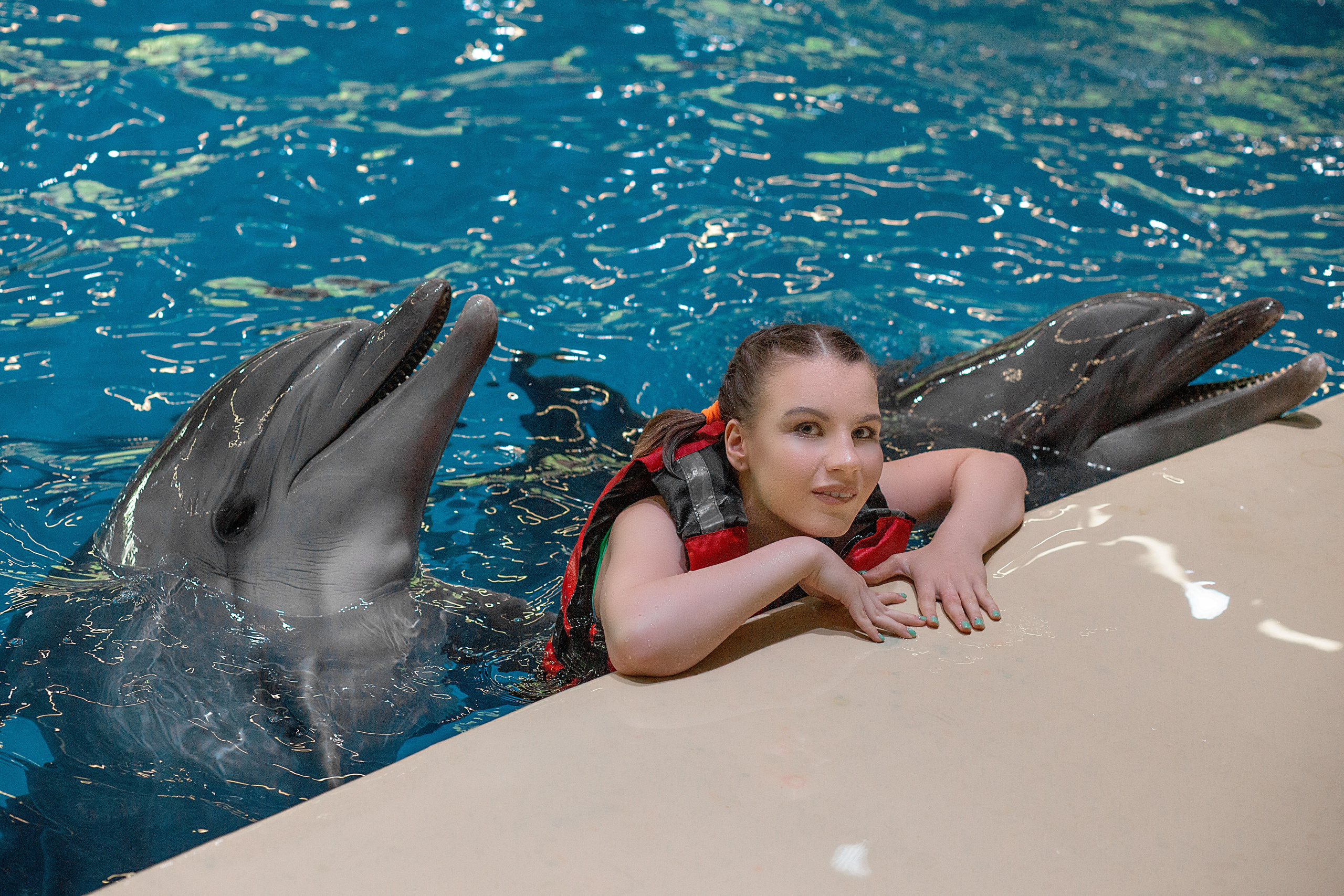 Дарья и дельфины. Фотосессия с лошадьми в Нижнем Новгороде