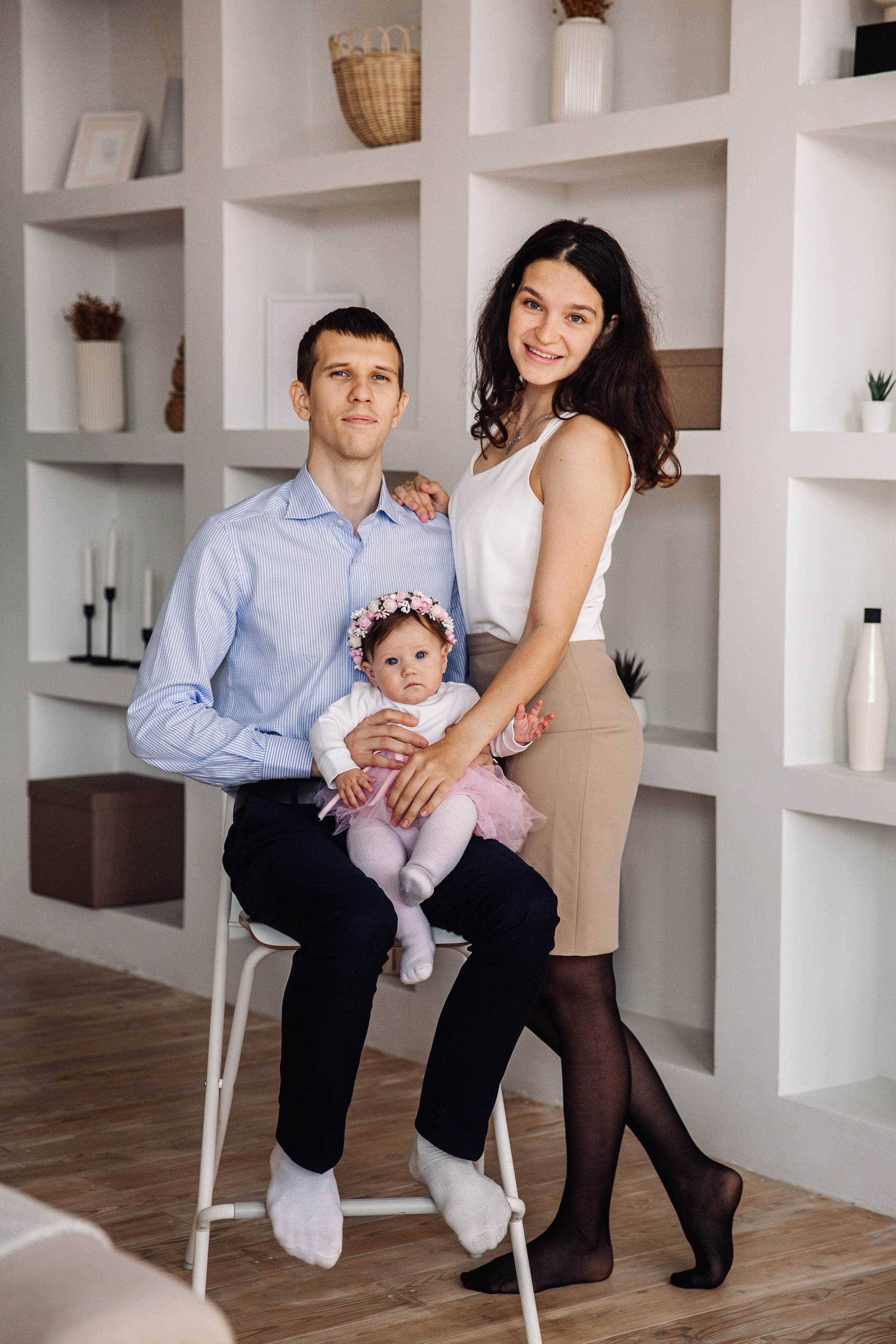 Семейная студийная фотосессия. Марина Соколова. Контентный и семейный фотограф г. Красноярск