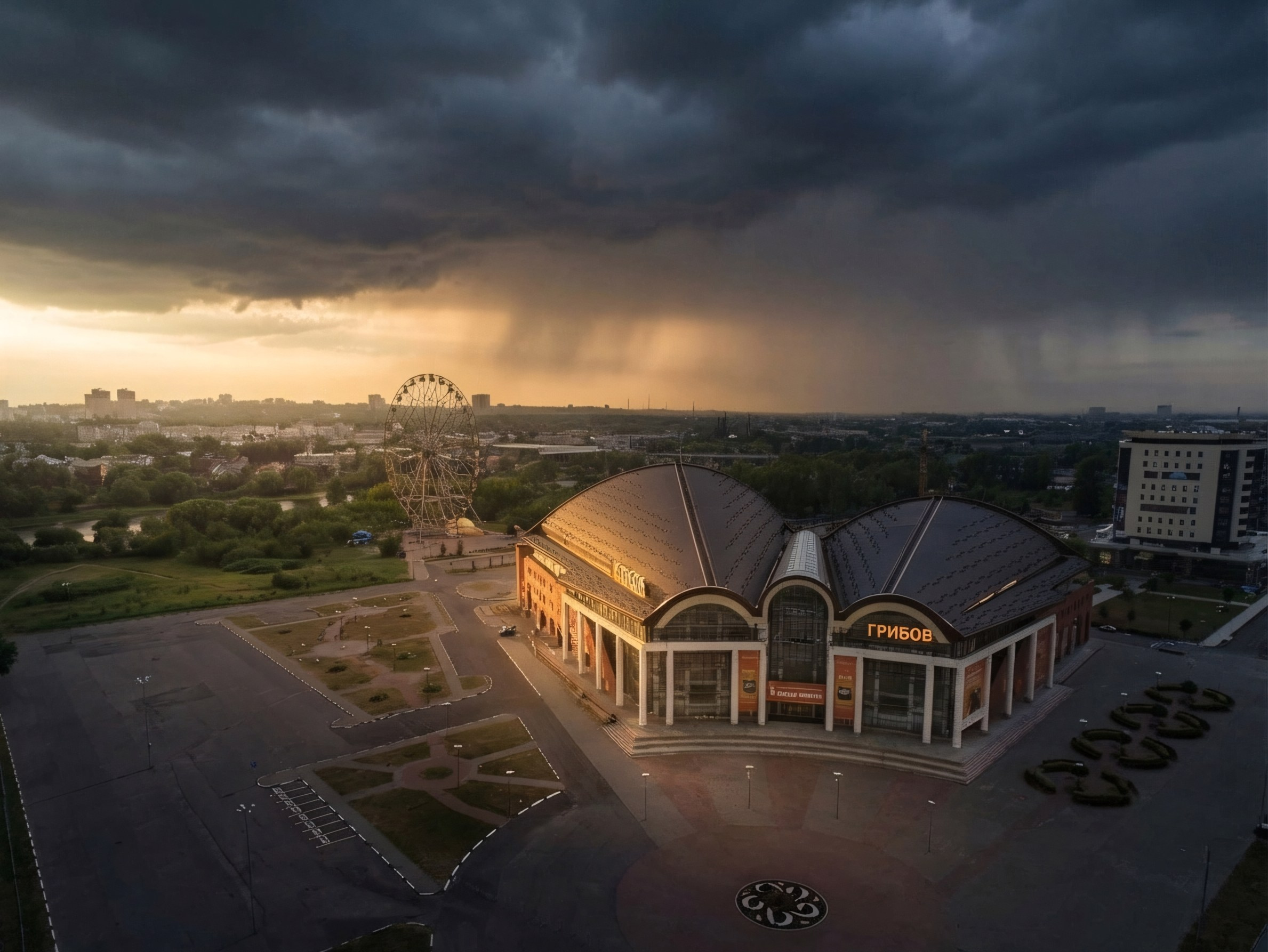 КЗЦ Миллениум Ярославль, съёмка с дрона, Аэросъёмка Ярославль