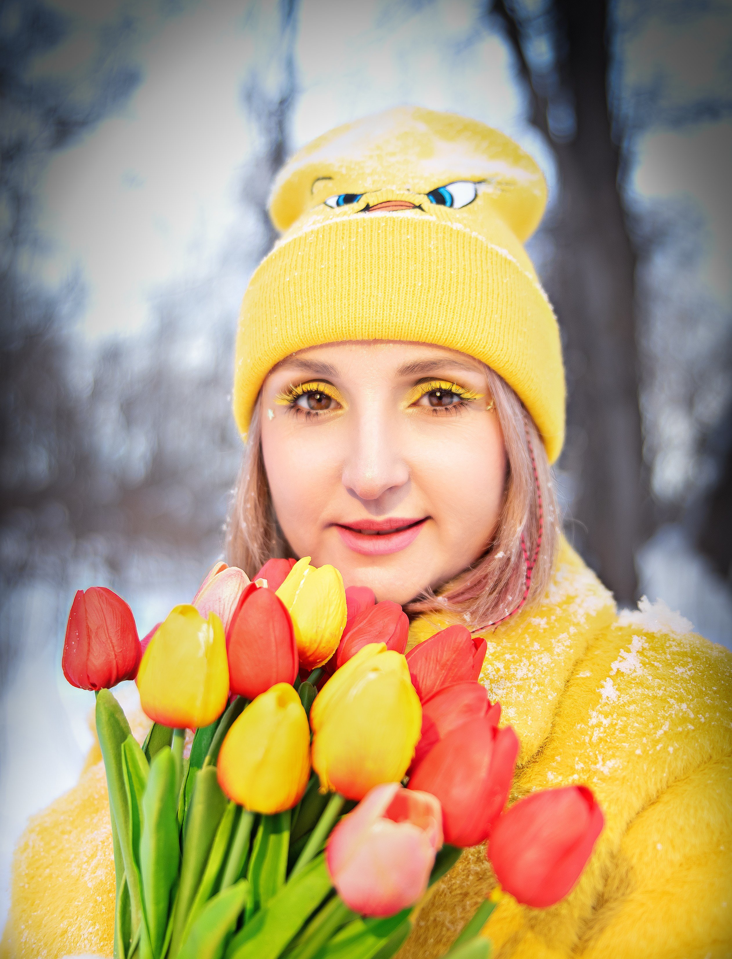 Индивидуальна и портретная фотосессия для Евгении, прогулка в зимнем лесу санатория Дальняя Дача. Семейный и портретный фотограф Кыштым Челябинск Марина Шигапова