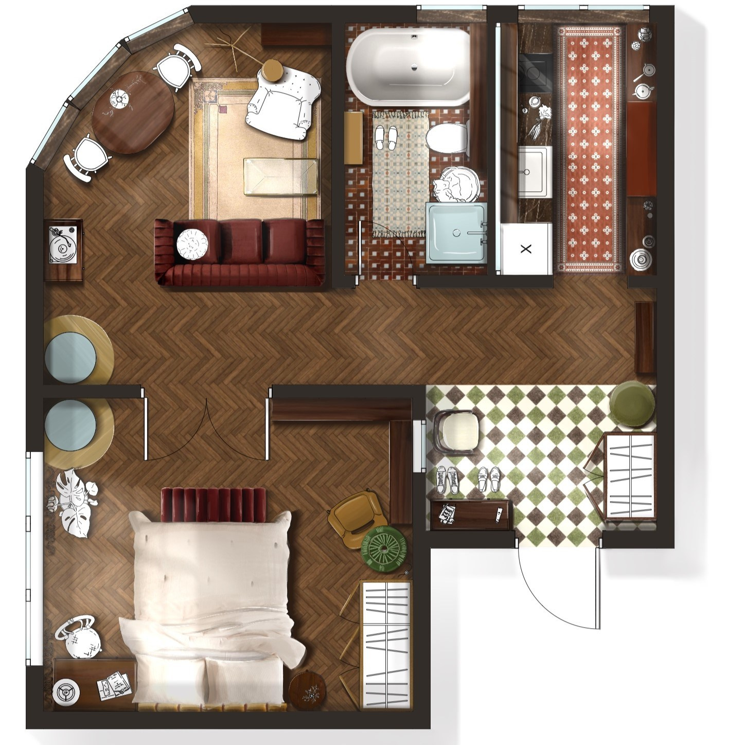 Для дизайнеров. Дизайнер интерьера в Белграде Полина Романенкова