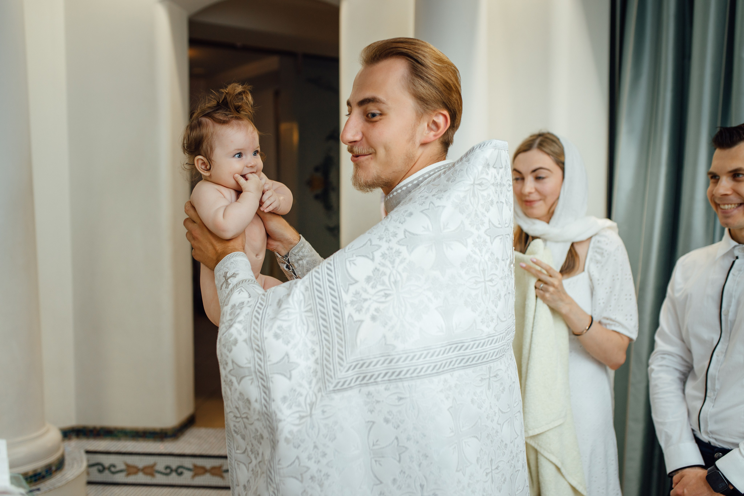 Крещение Аделины, храм Святой Троицы, июль 2024