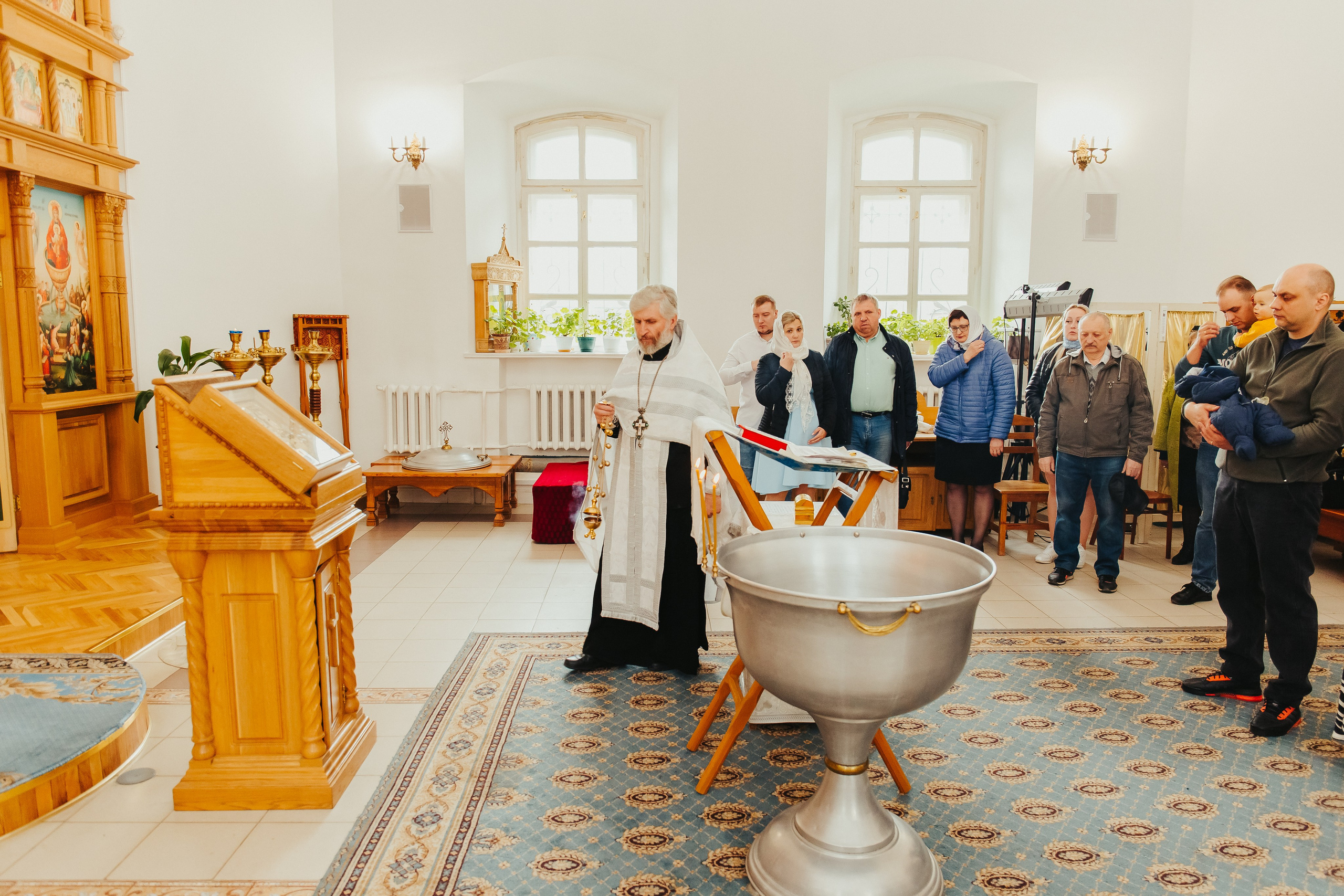 Фотосъемка крещения ребенка. Фотограф новорожденных и детский в Сергиевом Посаде Кругликова Юлия