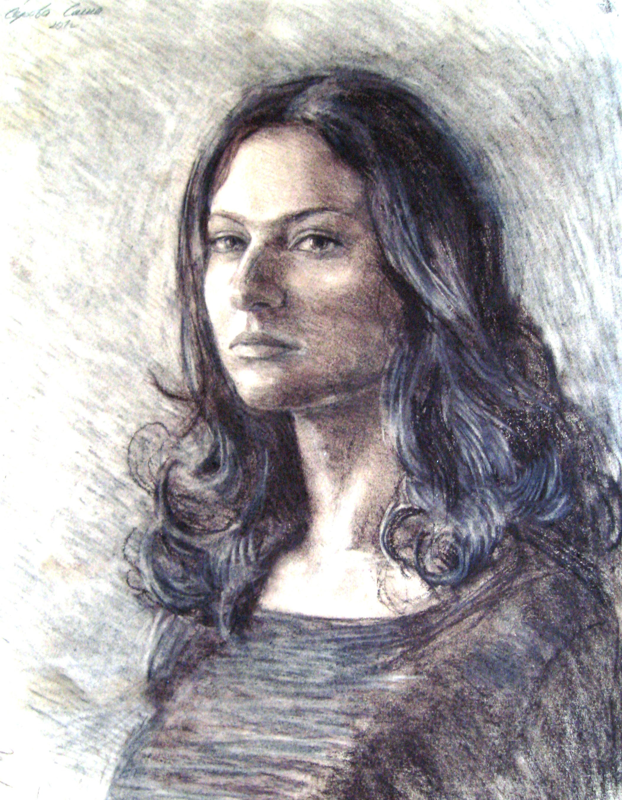 Портрет Кати. Сепия, 2006