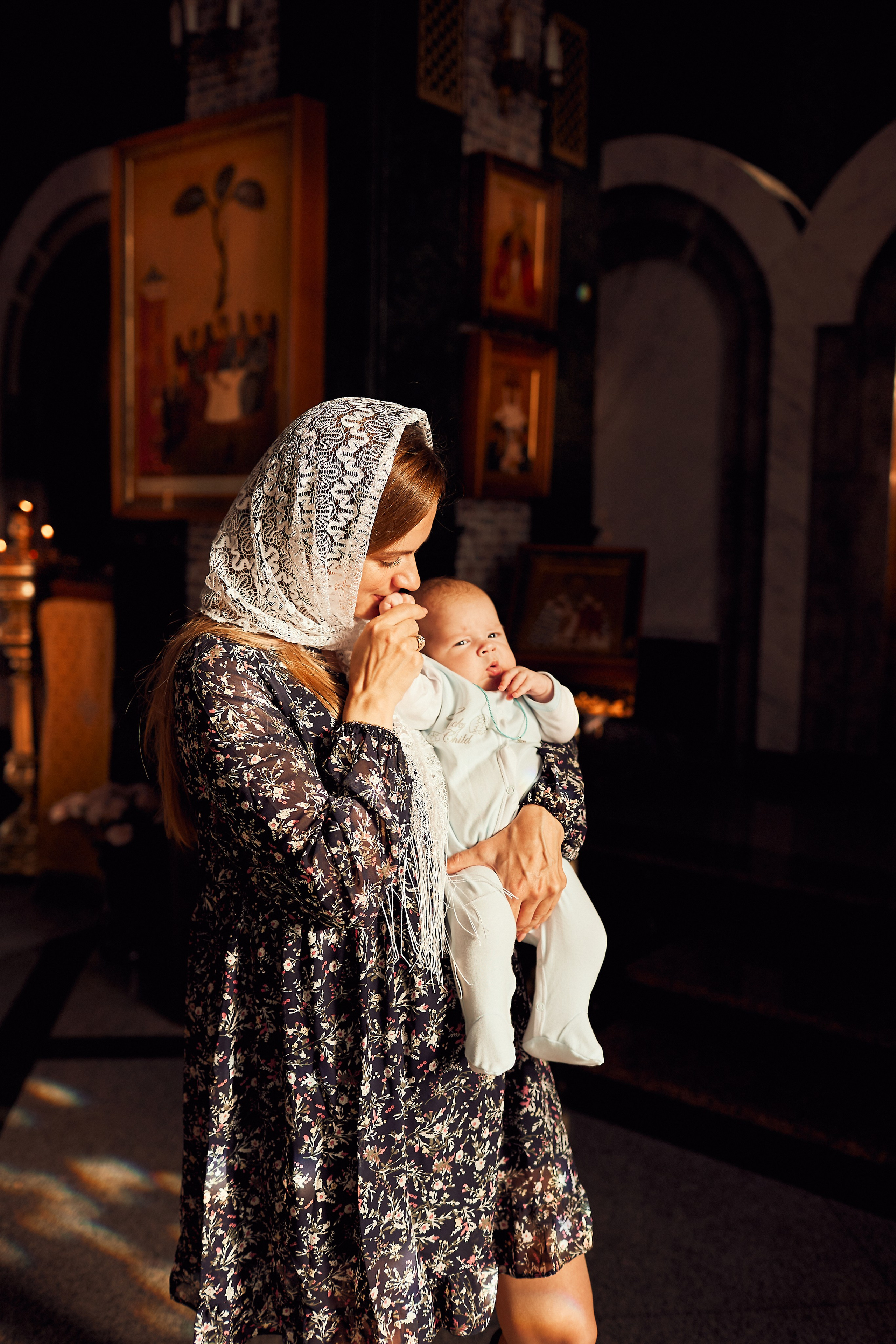 Таинство Крещения. Фотограф Москва|Ясенево Яна Новокрещенных