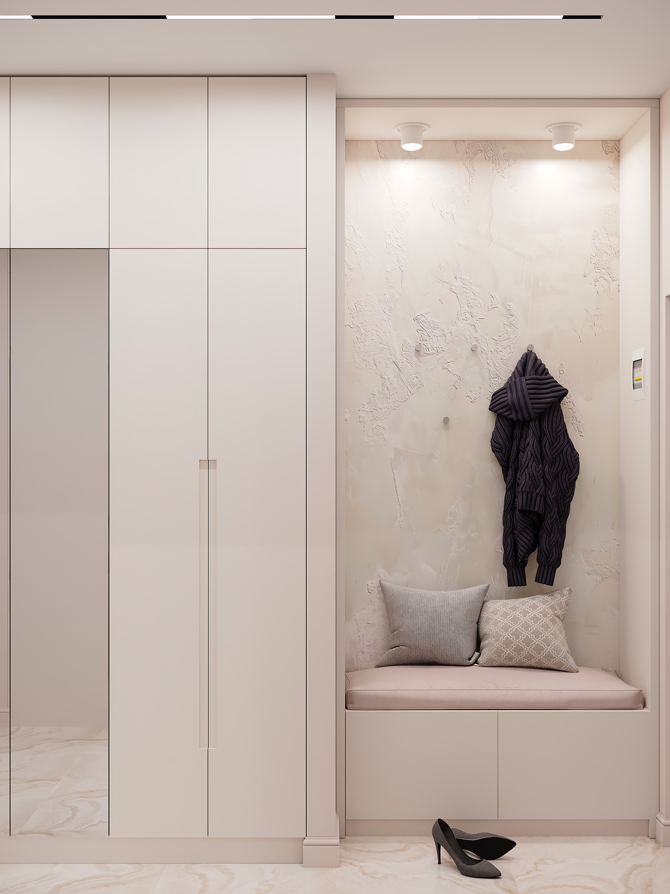 Пастельная квартира в г. Сочи. Батракова Наталья дизайнер интерьеров Санкт-Петербург Москва Архангель