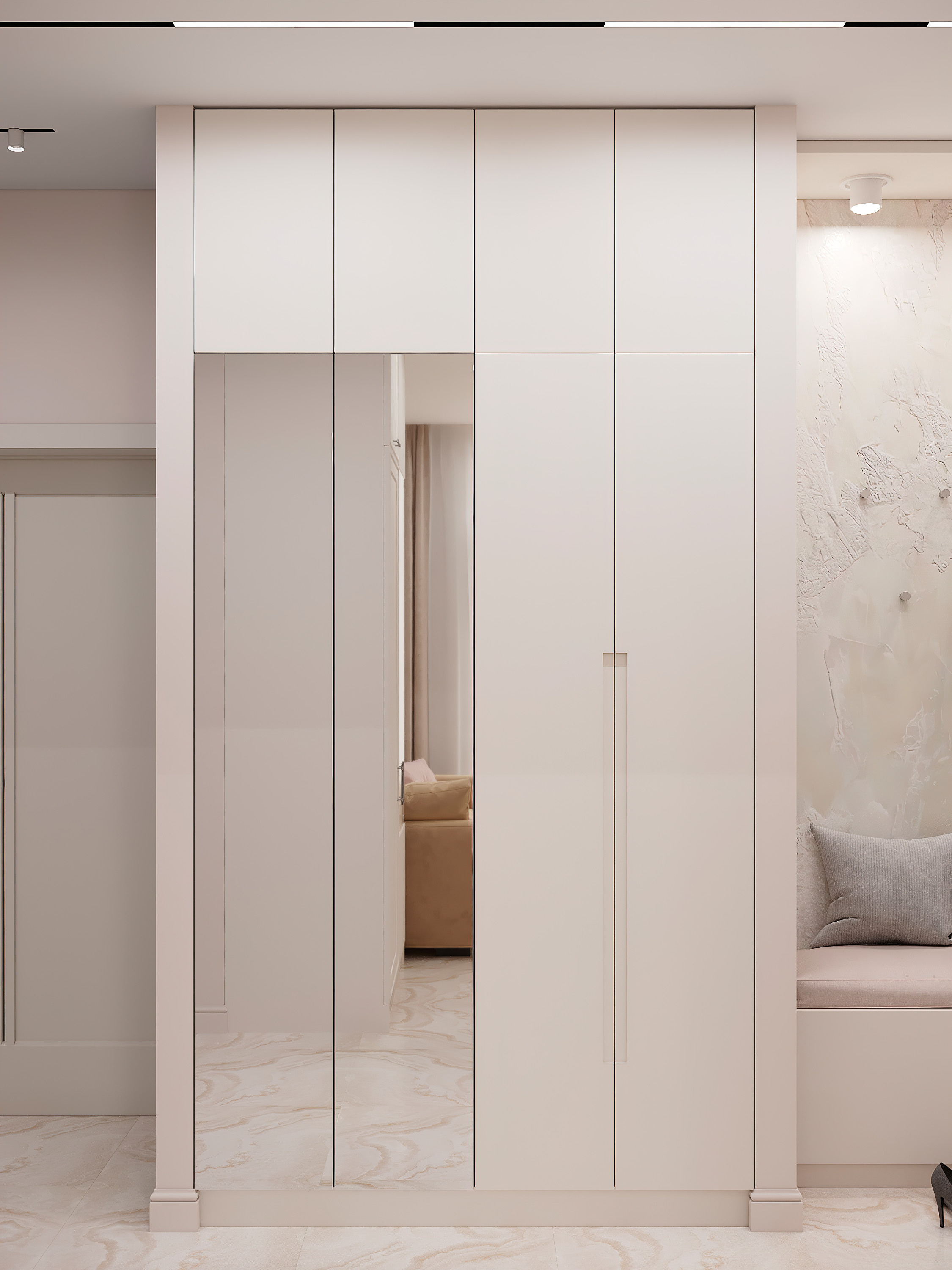 Пастельная квартира в г. Сочи. Батракова Наталья дизайнер интерьеров Санкт-Петербург Москва Архангель