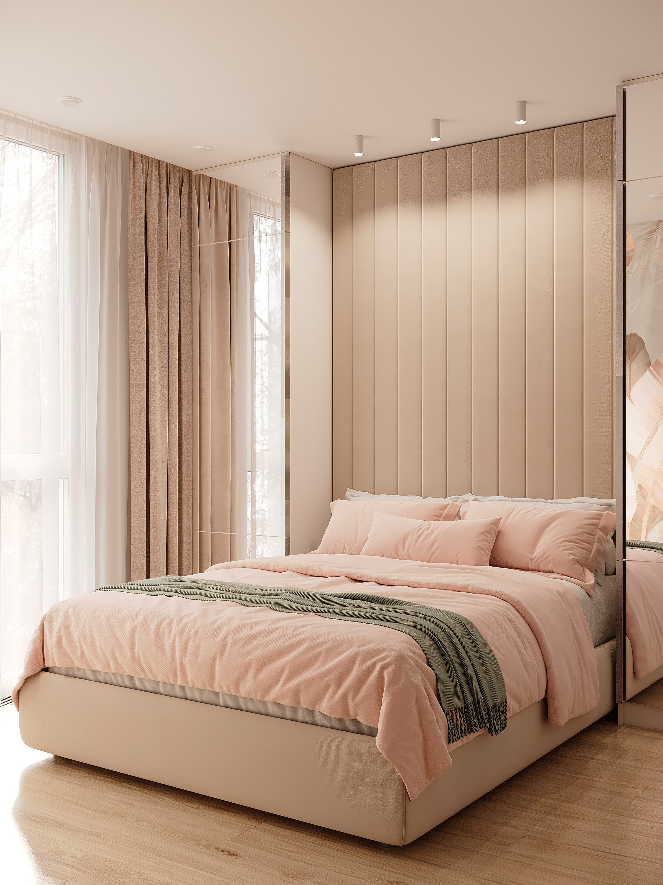 Пастельная квартира в г. Сочи. Батракова Наталья дизайнер интерьеров Санкт-Петербург Москва Архангель