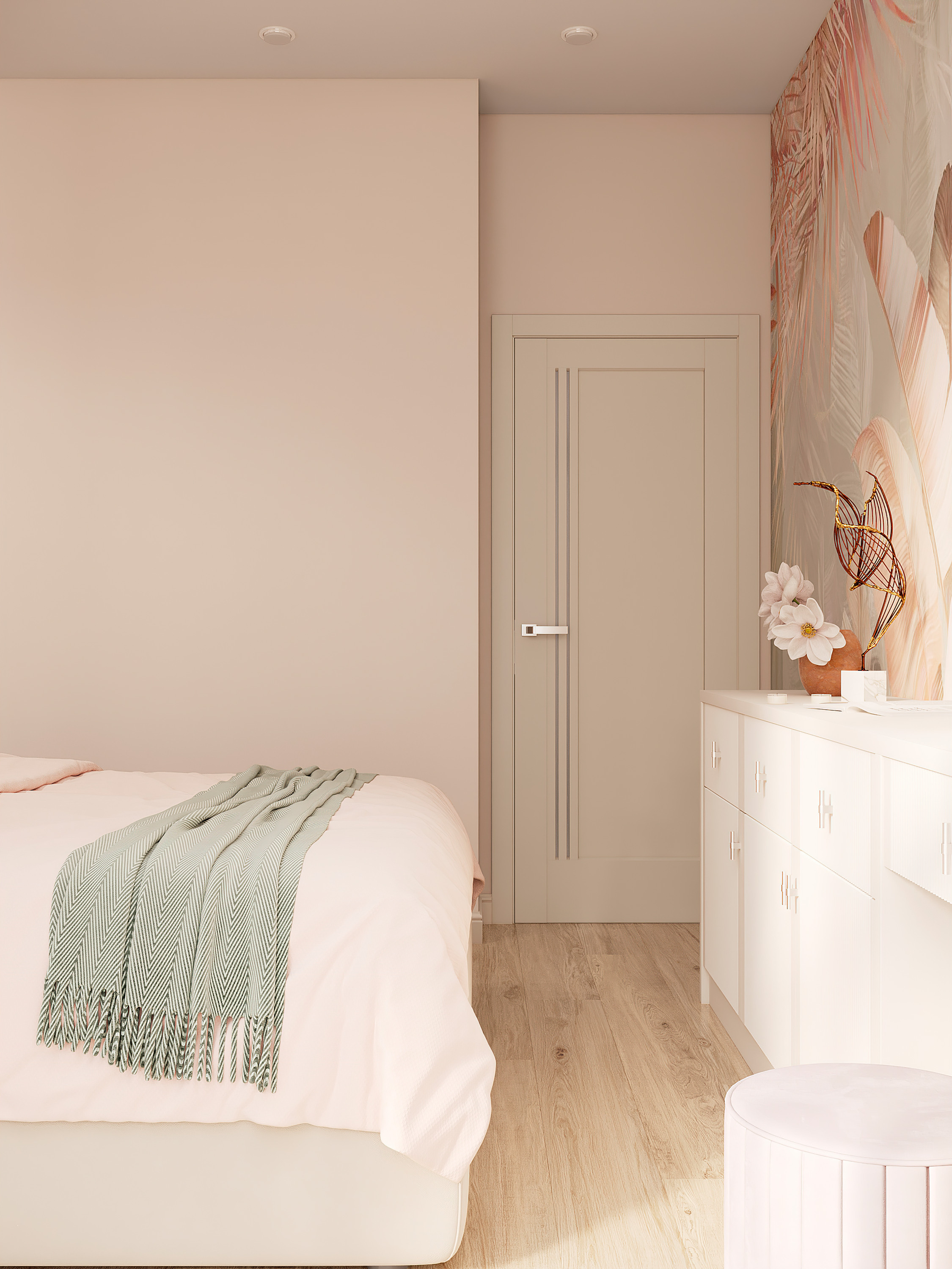 Пастельная квартира в г. Сочи. Батракова Наталья дизайнер интерьеров Санкт-Петербург Москва Архангель