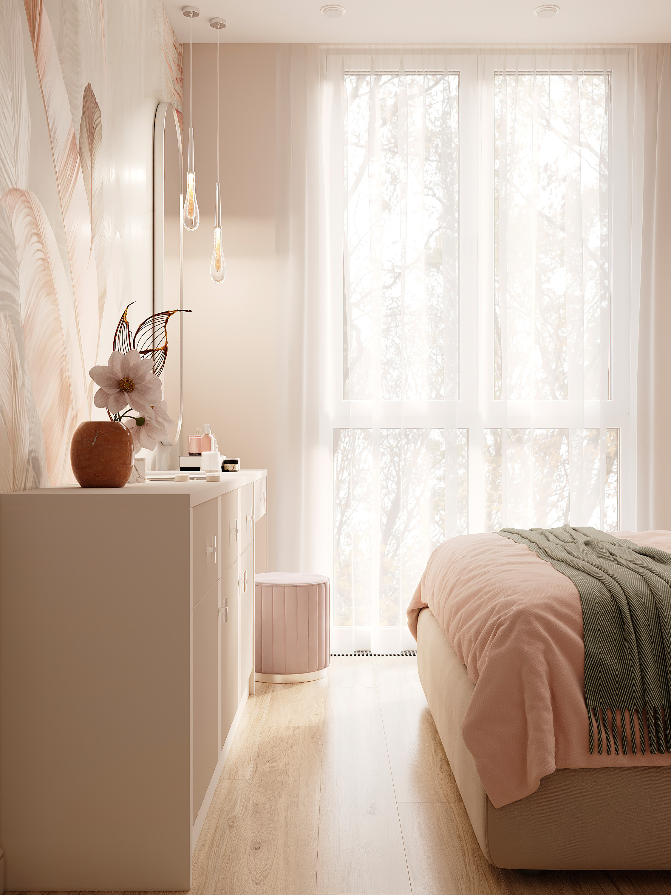 Пастельная квартира в г. Сочи. Батракова Наталья дизайнер интерьеров Санкт-Петербург Москва Архангель