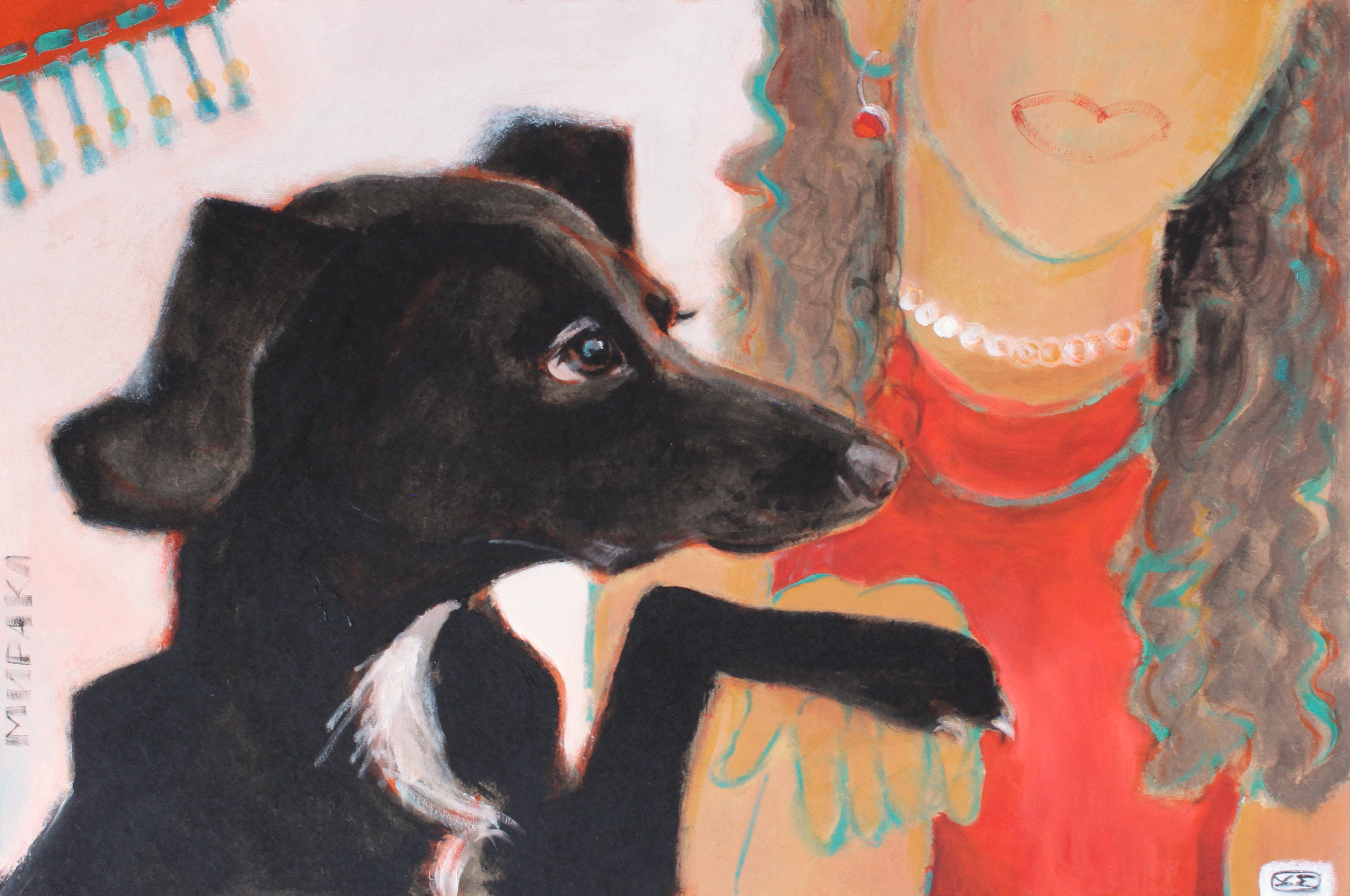 Миракл. Оргалит, акрил. 40х60 см. 2025 г.