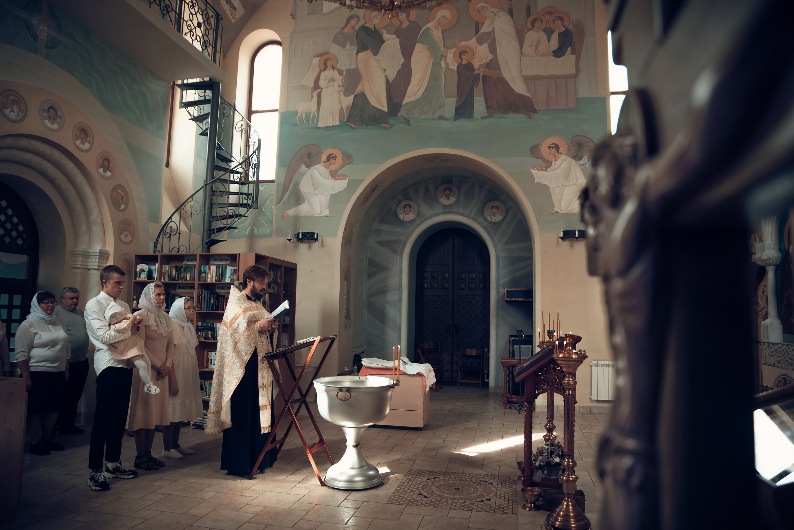 Таинство Крещения Церковь иконы Божией Матери Всецарица. Семейный фотограф Олеся Батурина Рязань