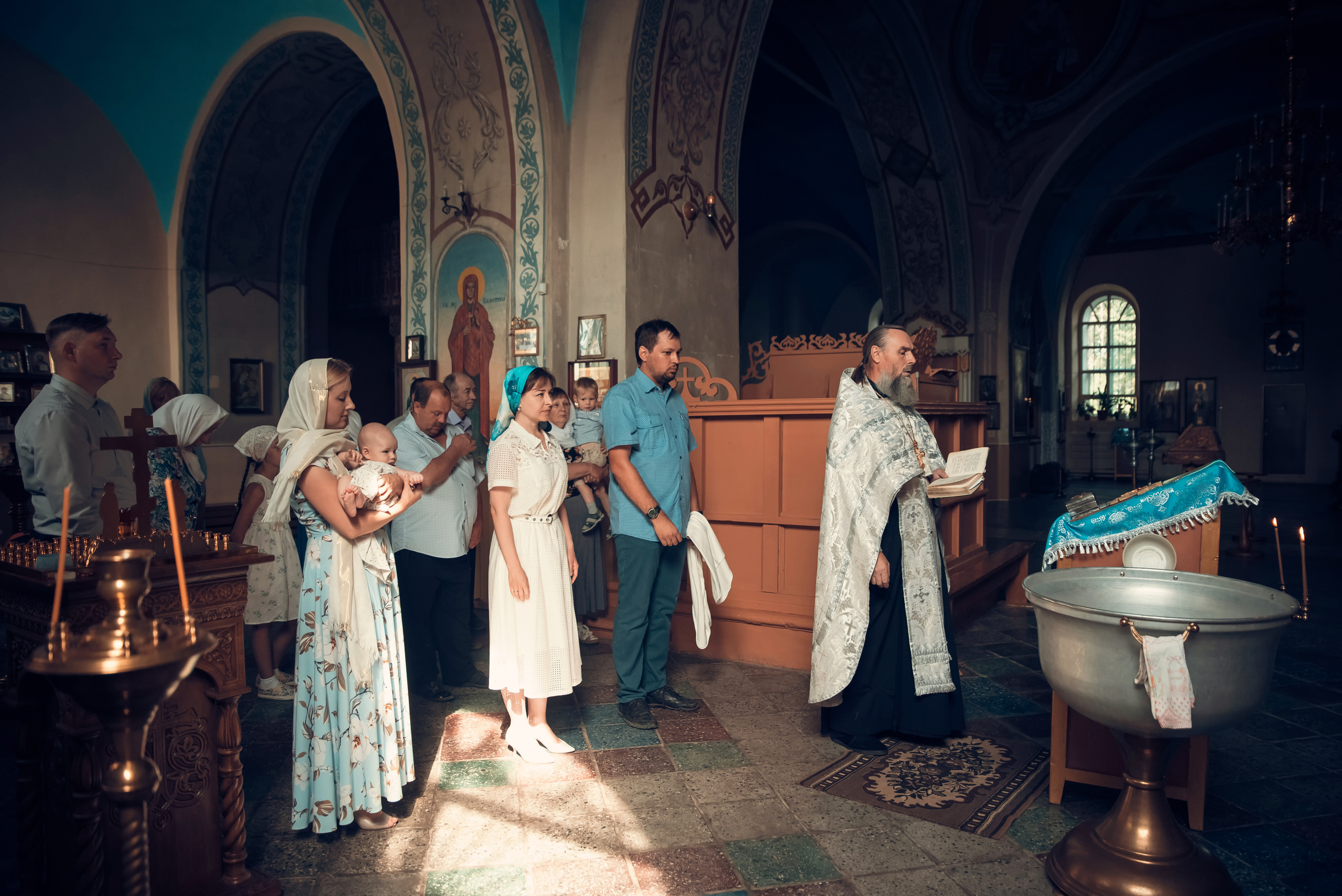 Таинство Крещения Церковь Рождества Пресвятой Богородицы. Семейный фотограф Олеся Батурина Рязань