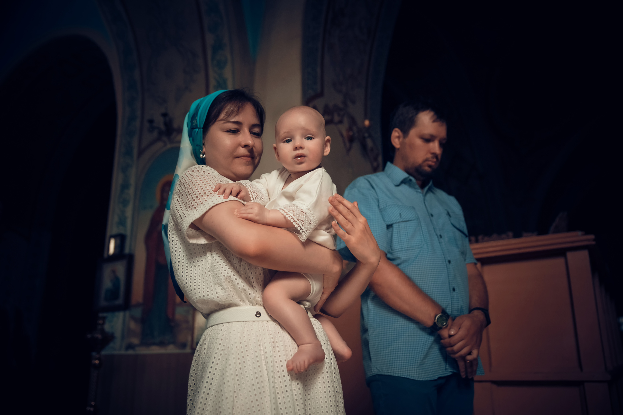 Таинство Крещения Церковь Рождества Пресвятой Богородицы. Семейный фотограф Олеся Батурина Рязань