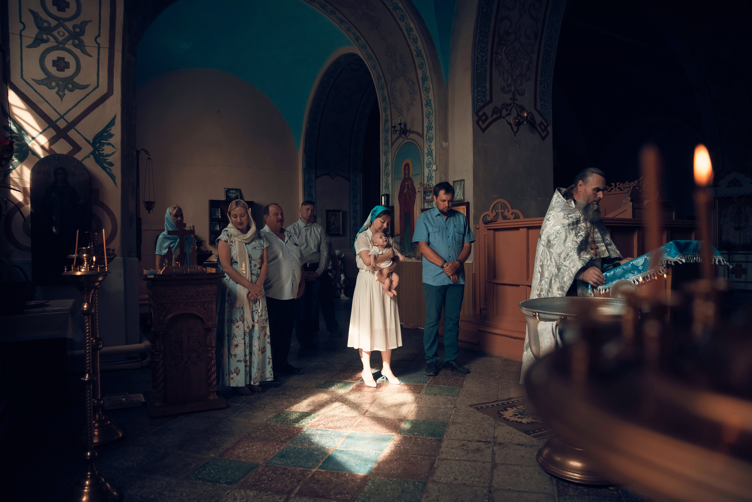 Таинство Крещения Церковь Рождества Пресвятой Богородицы. Семейный фотограф Олеся Батурина Рязань