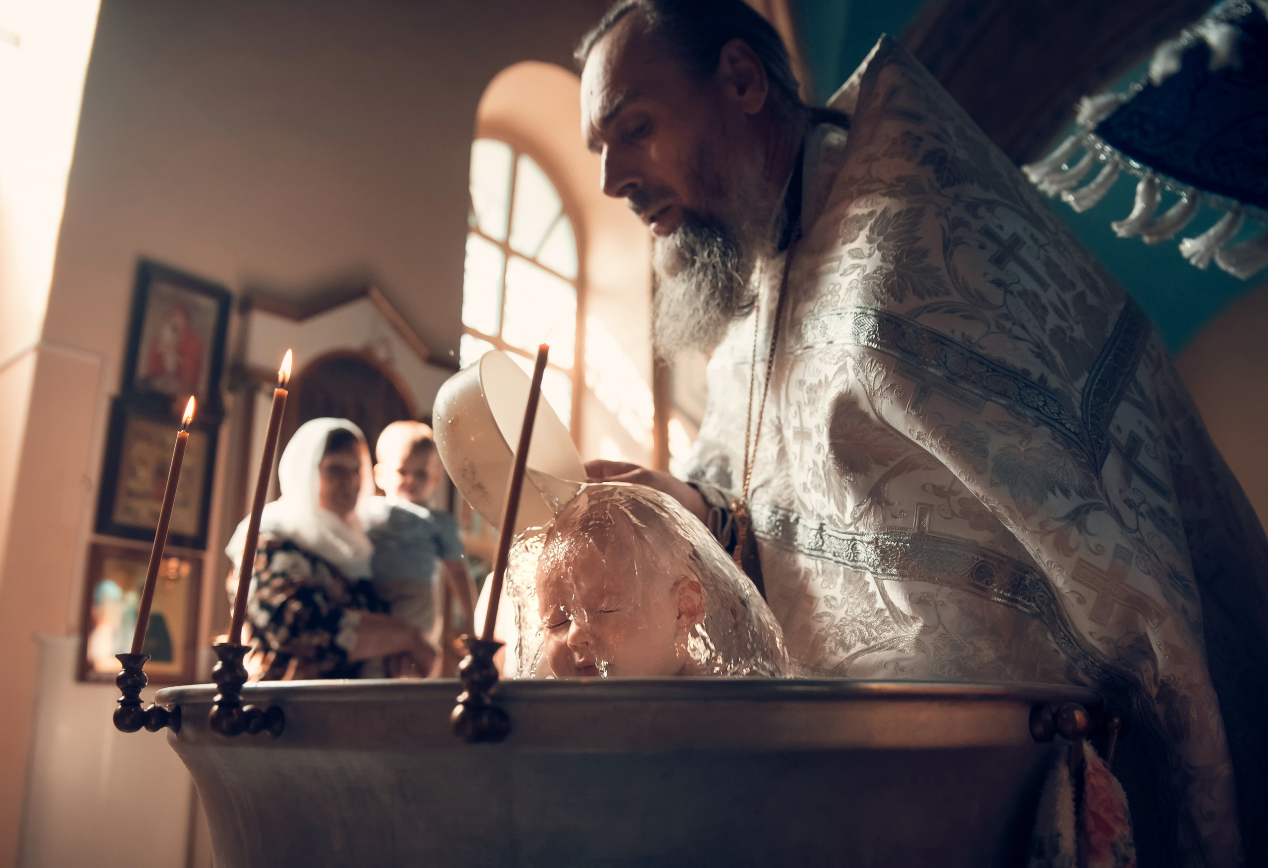 Таинство Крещения Церковь Рождества Пресвятой Богородицы. Семейный фотограф Олеся Батурина Рязань