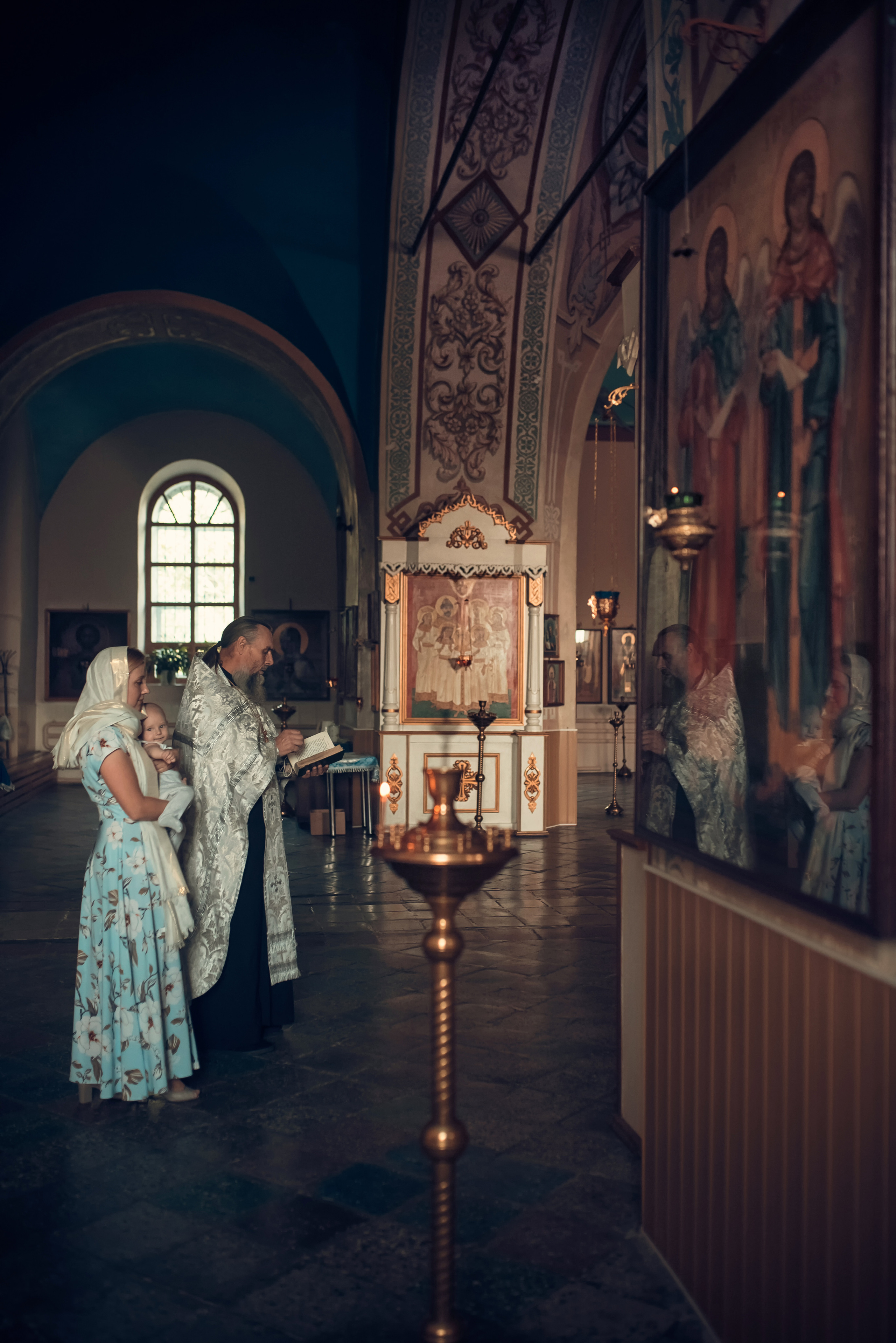 Таинство Крещения Церковь Рождества Пресвятой Богородицы. Семейный фотограф Олеся Батурина Рязань