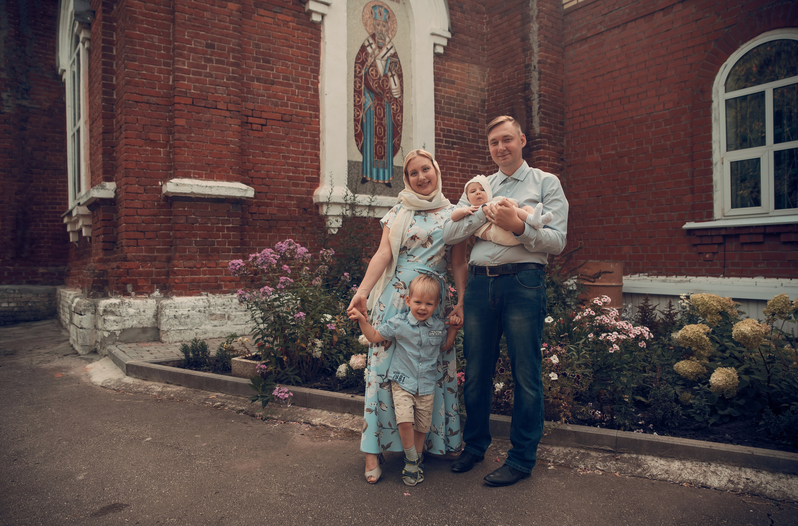 Таинство Крещения Церковь Рождества Пресвятой Богородицы. Семейный фотограф Олеся Батурина Рязань