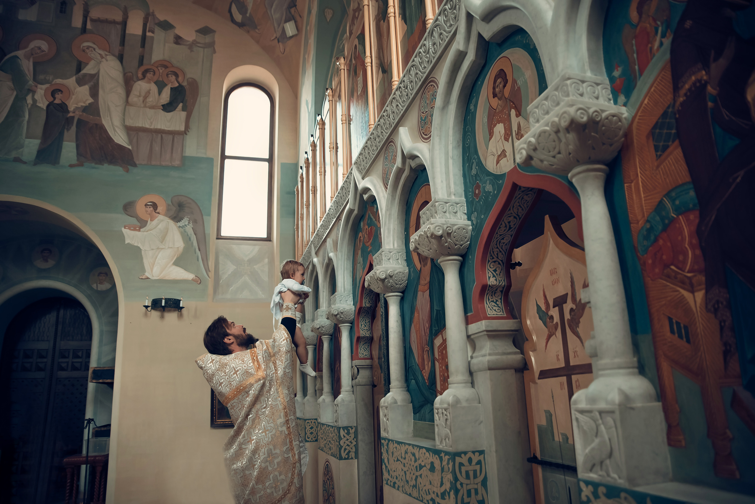 Таинство Крещения Церковь иконы Божией Матери Всецарица. Семейный фотограф Олеся Батурина Рязань