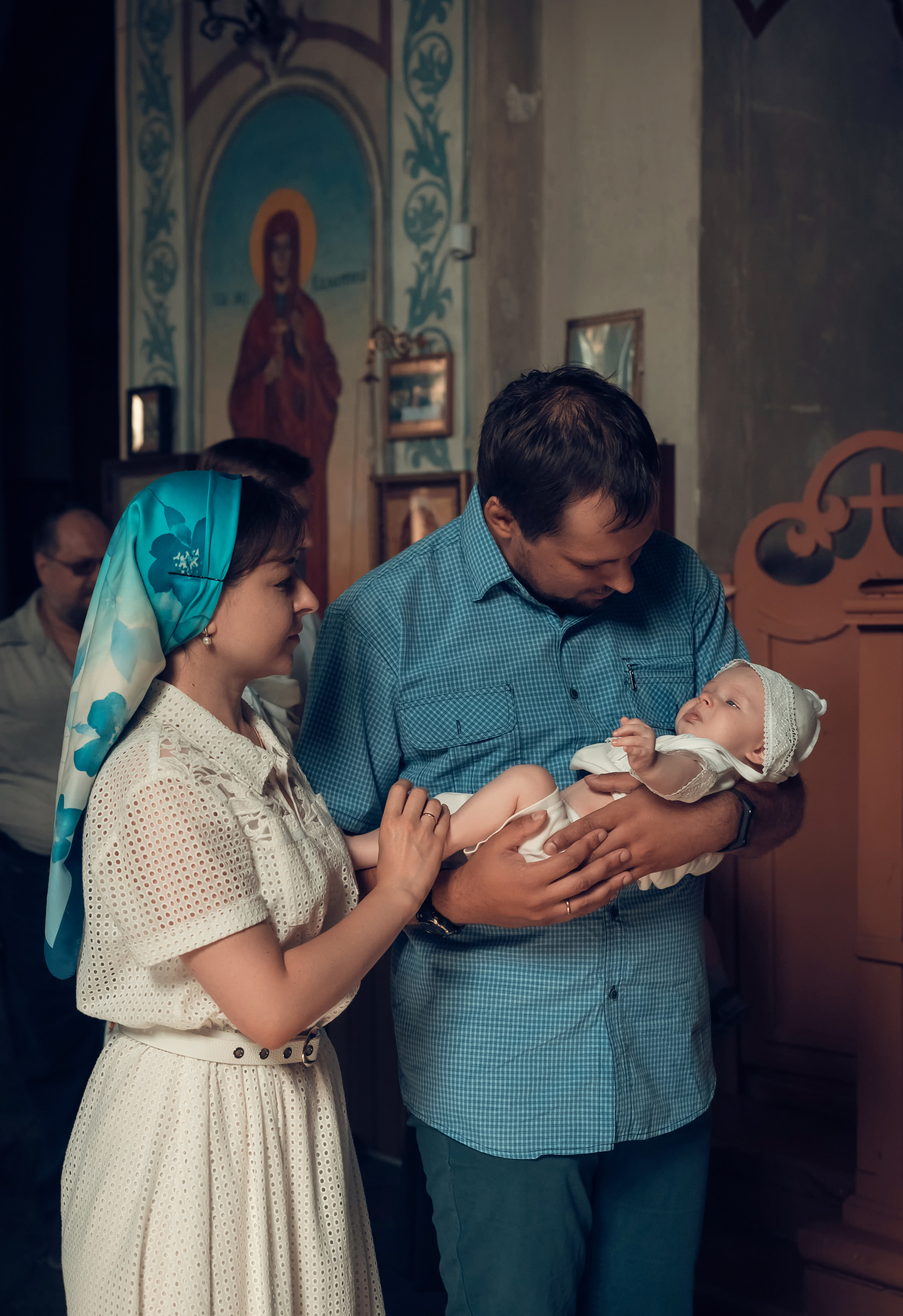 Таинство Крещения Церковь Рождества Пресвятой Богородицы. Семейный фотограф Олеся Батурина Рязань