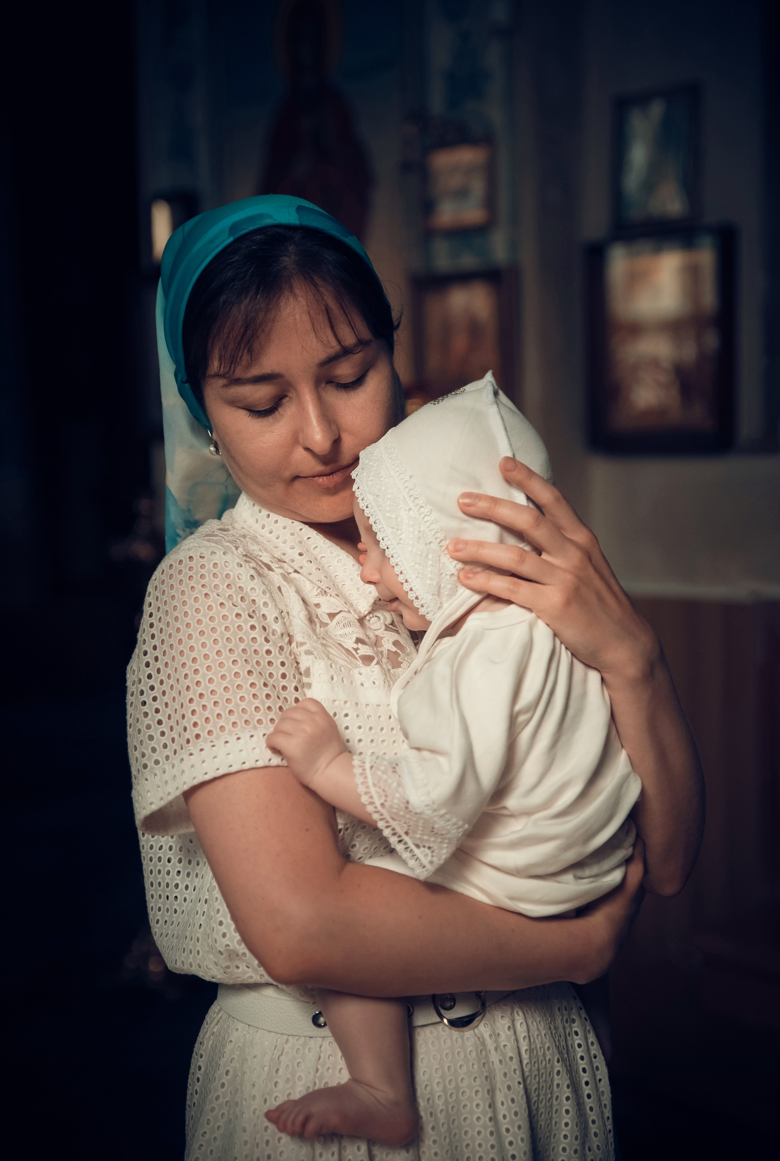 Таинство Крещения Церковь Рождества Пресвятой Богородицы. Семейный фотограф Олеся Батурина Рязань