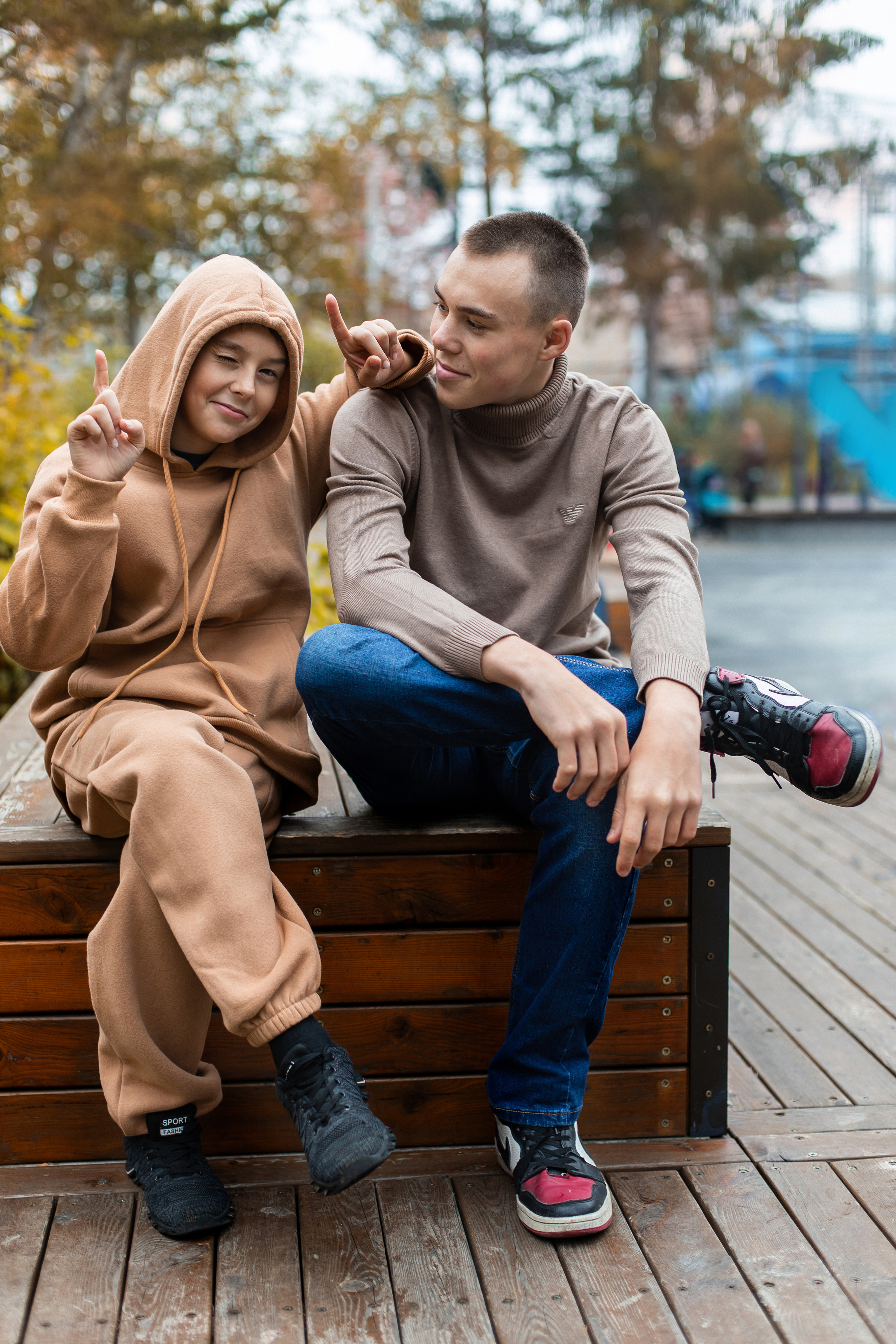 Наталья и сыновья. Осень 2022 г. Школьный и детский фотограф в Южно-Сахалинске Анастасия Лескова