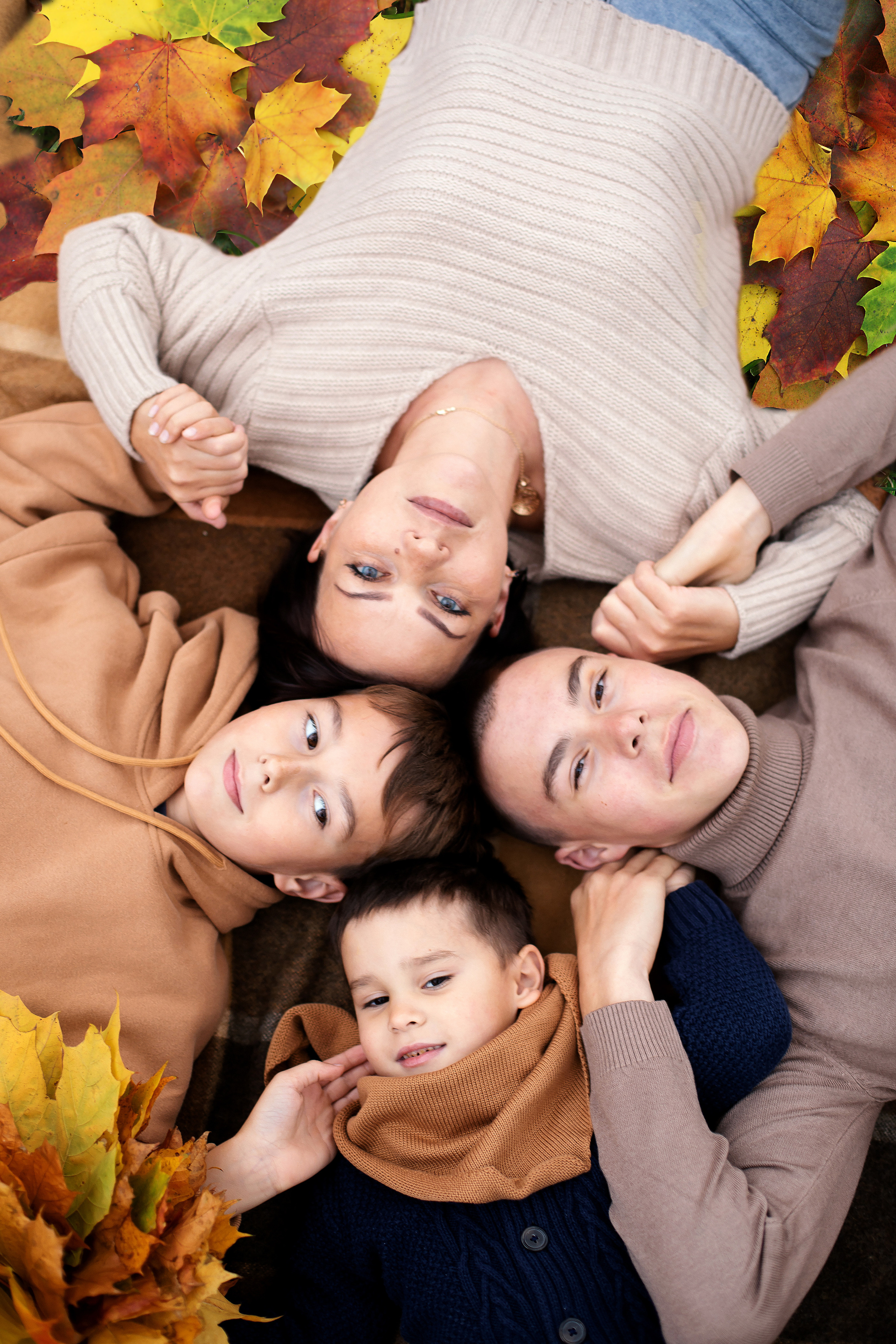 Наталья и сыновья. Осень 2022 г. Школьный и детский фотограф в Южно-Сахалинске Анастасия Лескова