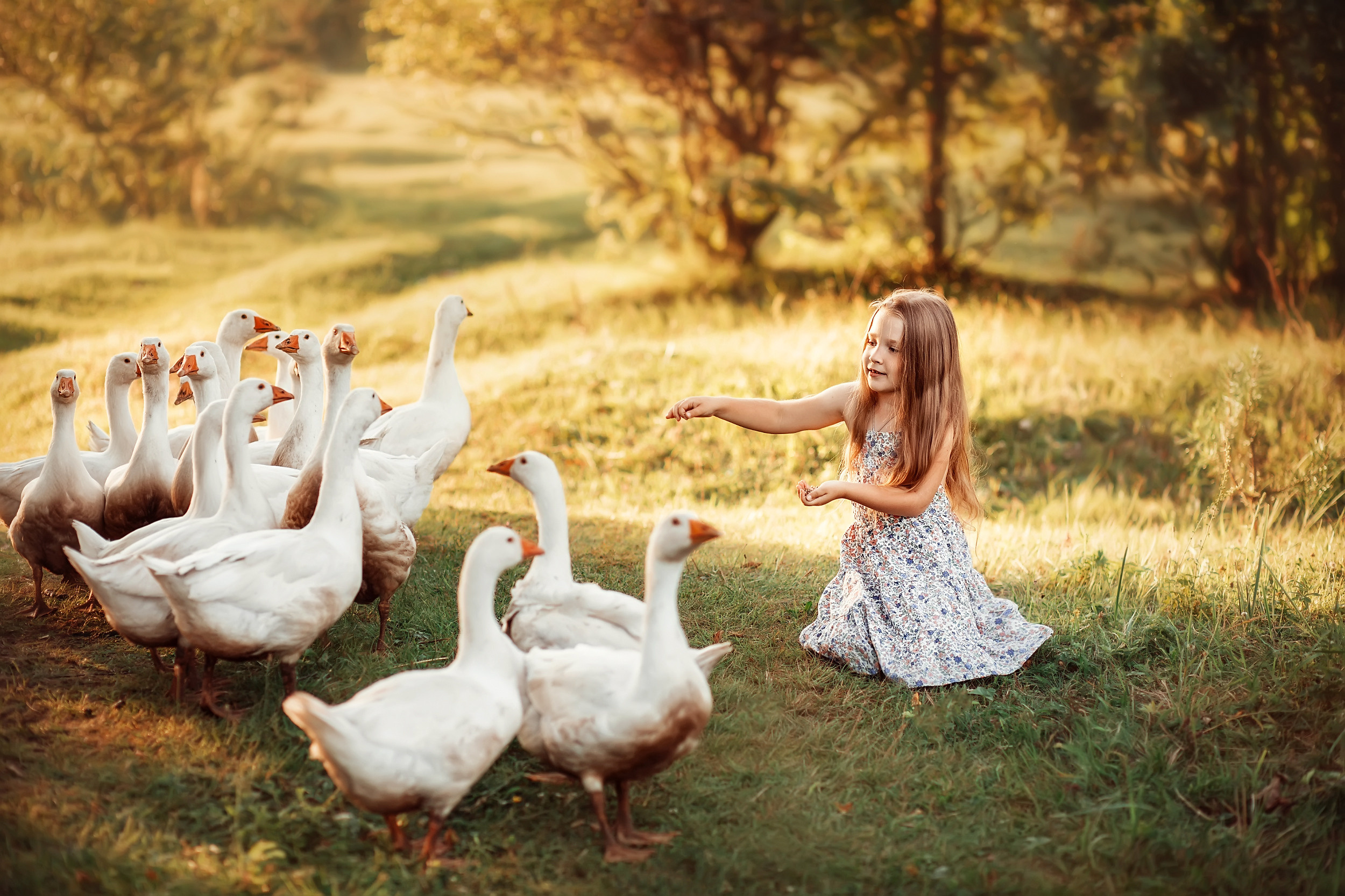 Дети и Гуси. Фотохудожник в Брянске Додонова Ольга
