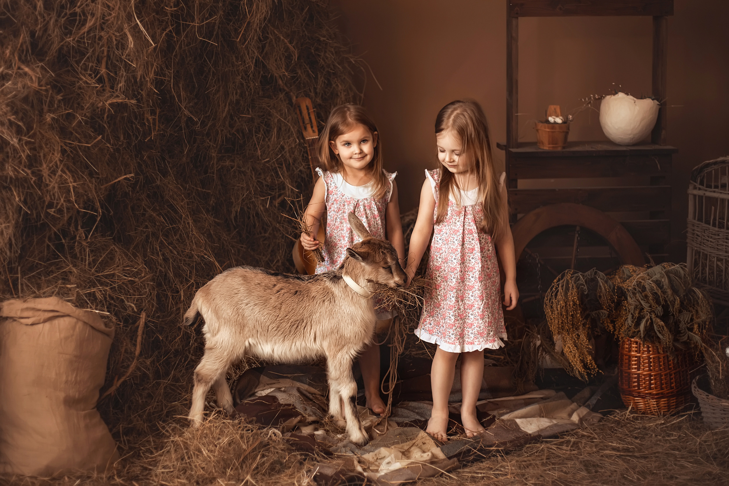 Съемка с козленком. Фотохудожник в Брянске Додонова Ольга