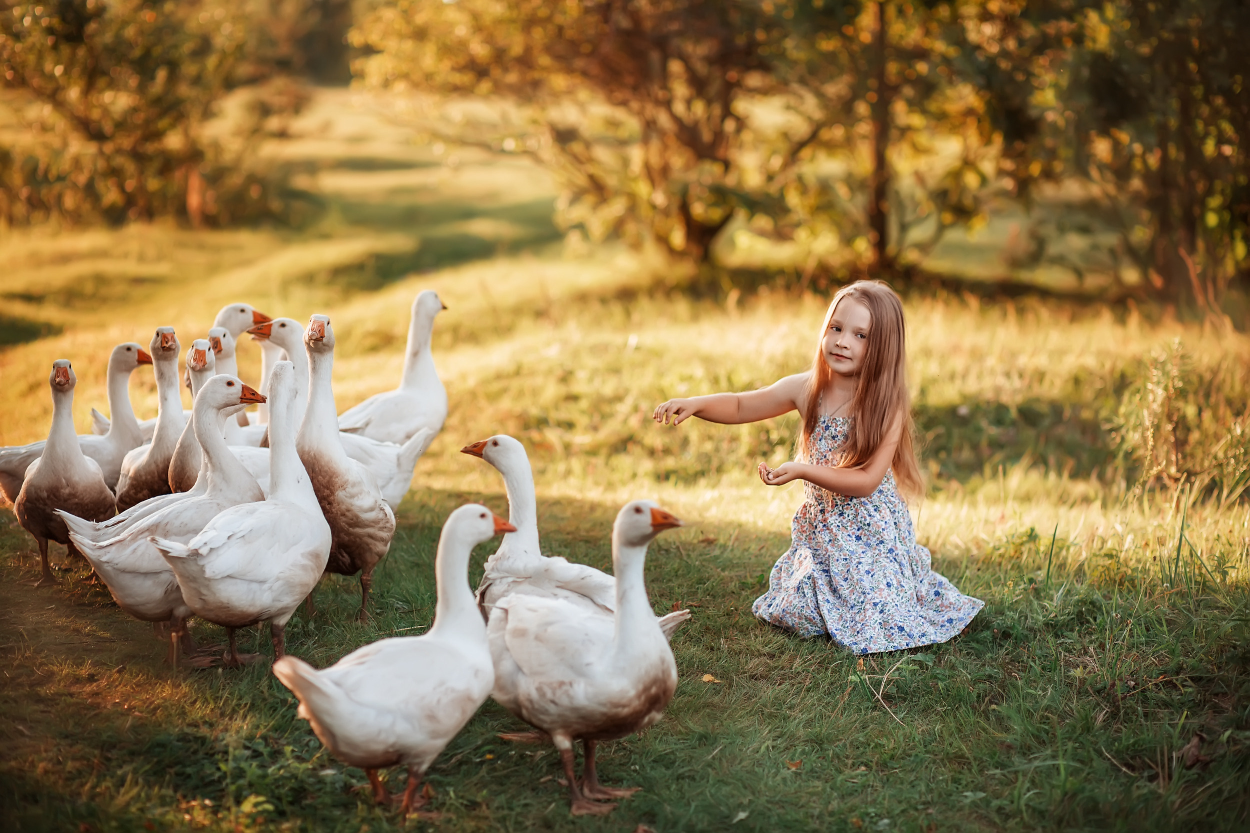 Дети и Гуси. Фотохудожник в Брянске Додонова Ольга