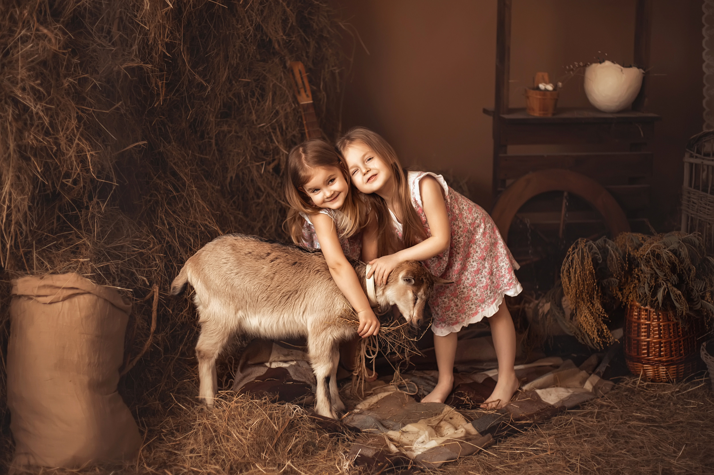 Съемка с козленком. Фотохудожник в Брянске Додонова Ольга