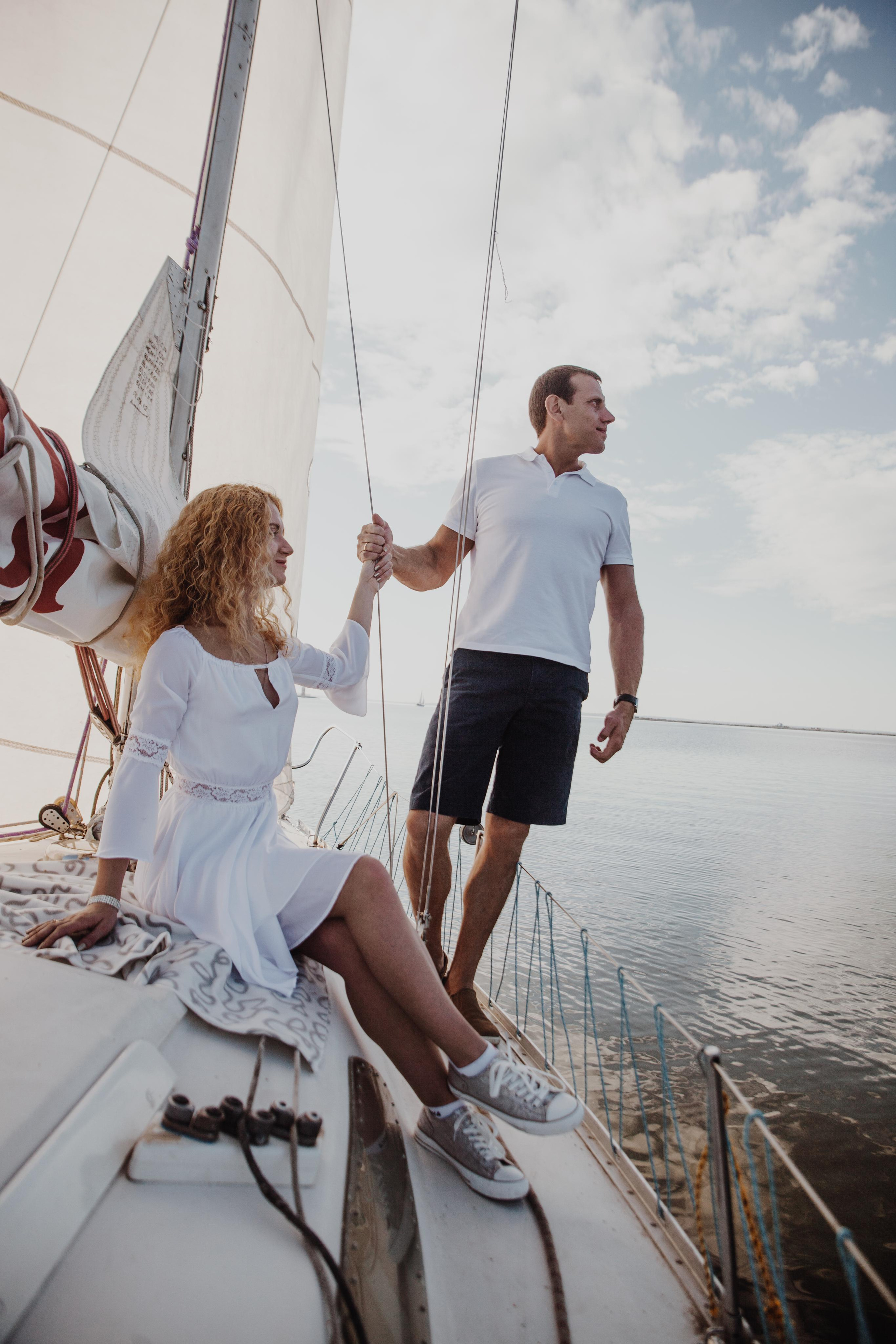 Love story на яхте. Фотограф на крещение и венчание в Нижнем Новгороде.Свадебный Фотограф