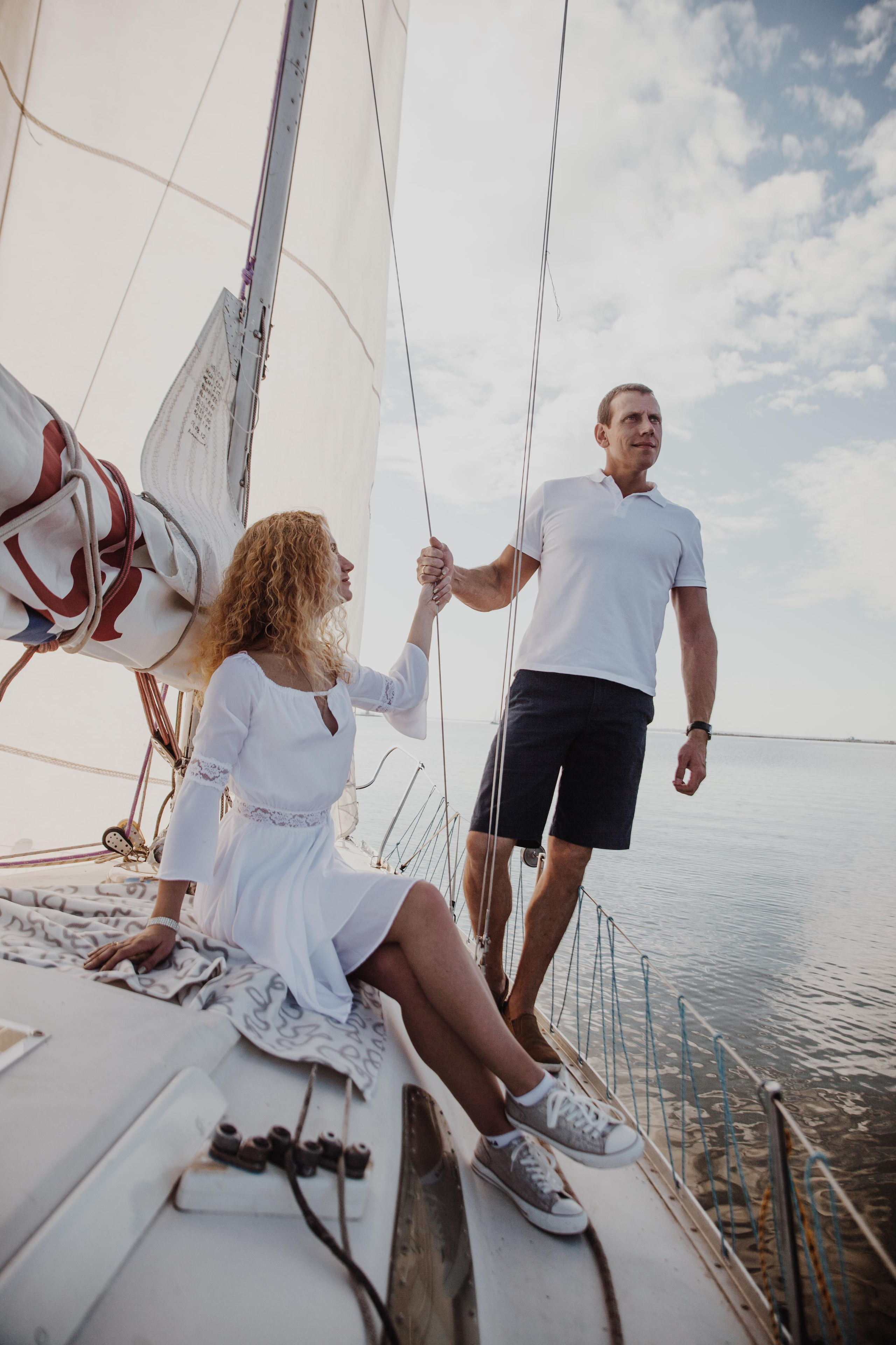 Love story на яхте. Фотограф на крещение и венчание в Нижнем Новгороде.Свадебный Фотограф