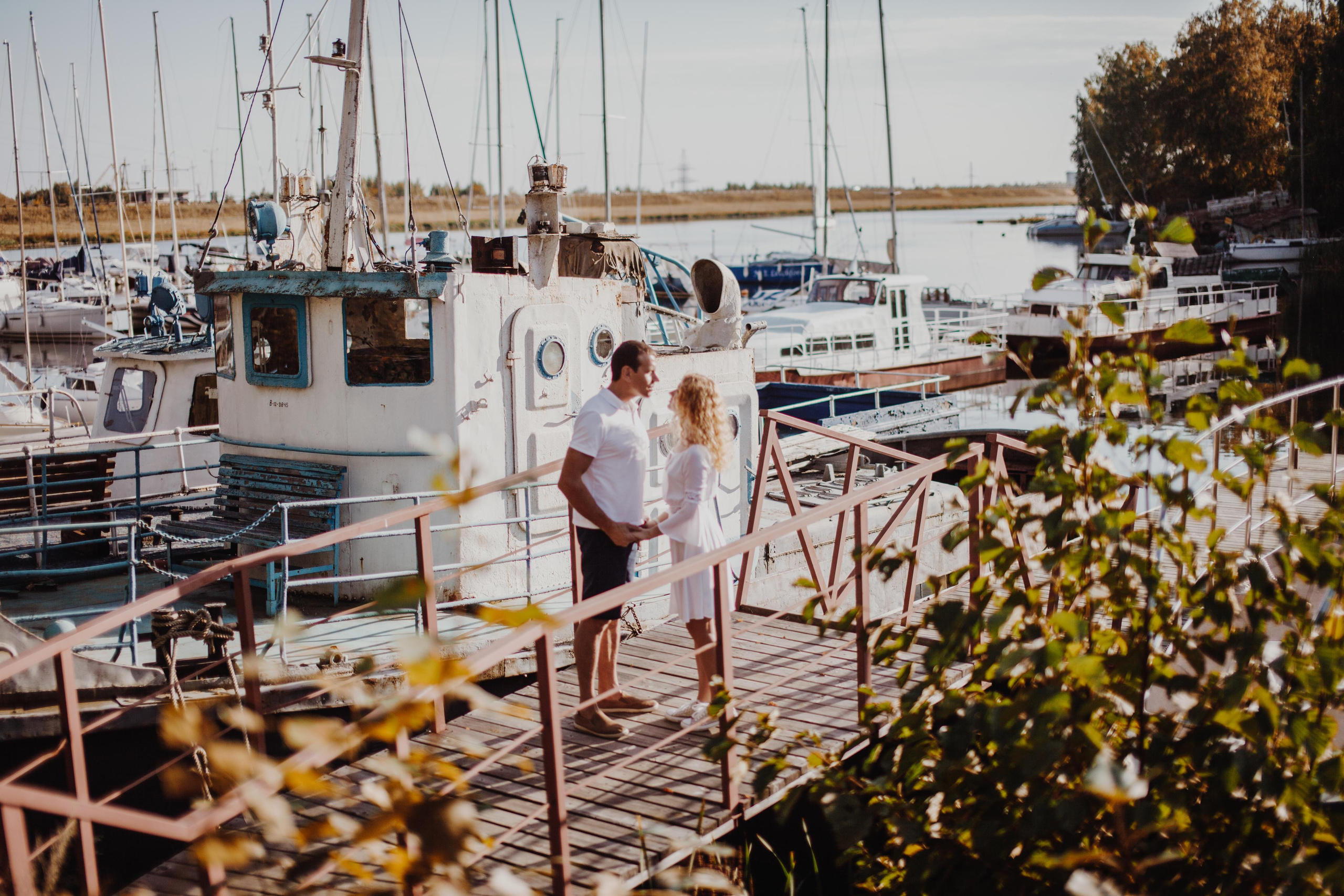 Love story на яхте. Фотограф на крещение и венчание в Нижнем Новгороде.Свадебный Фотограф