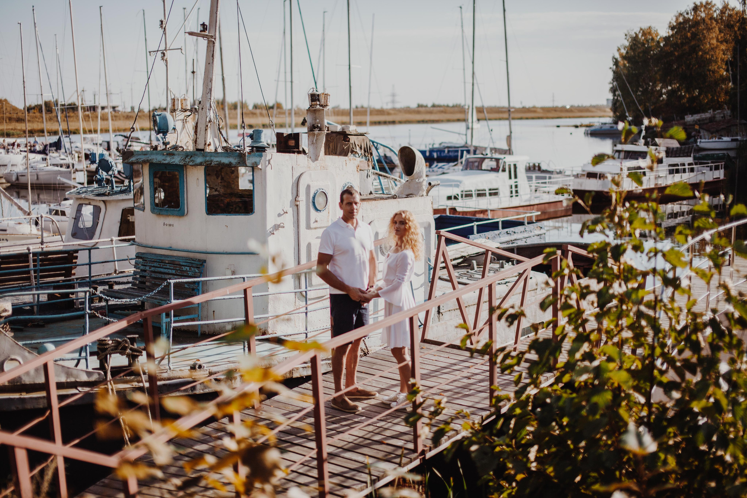 Love story на яхте. Фотограф на крещение и венчание в Нижнем Новгороде.Свадебный Фотограф