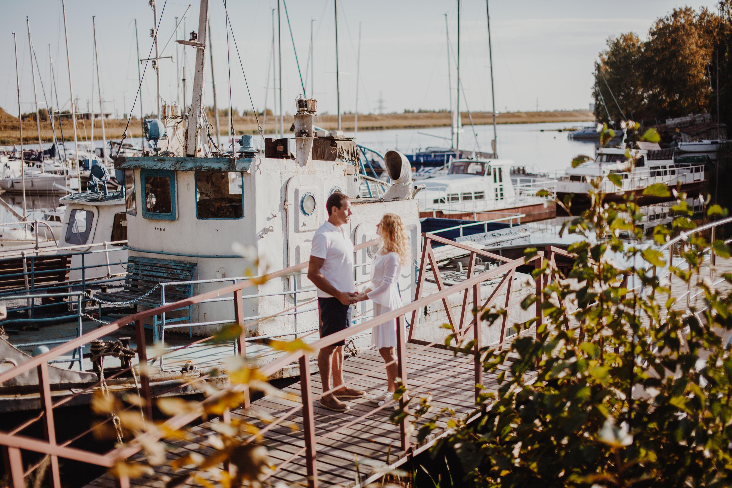 Love story на яхте. Фотограф на крещение и венчание в Нижнем Новгороде.Свадебный Фотограф