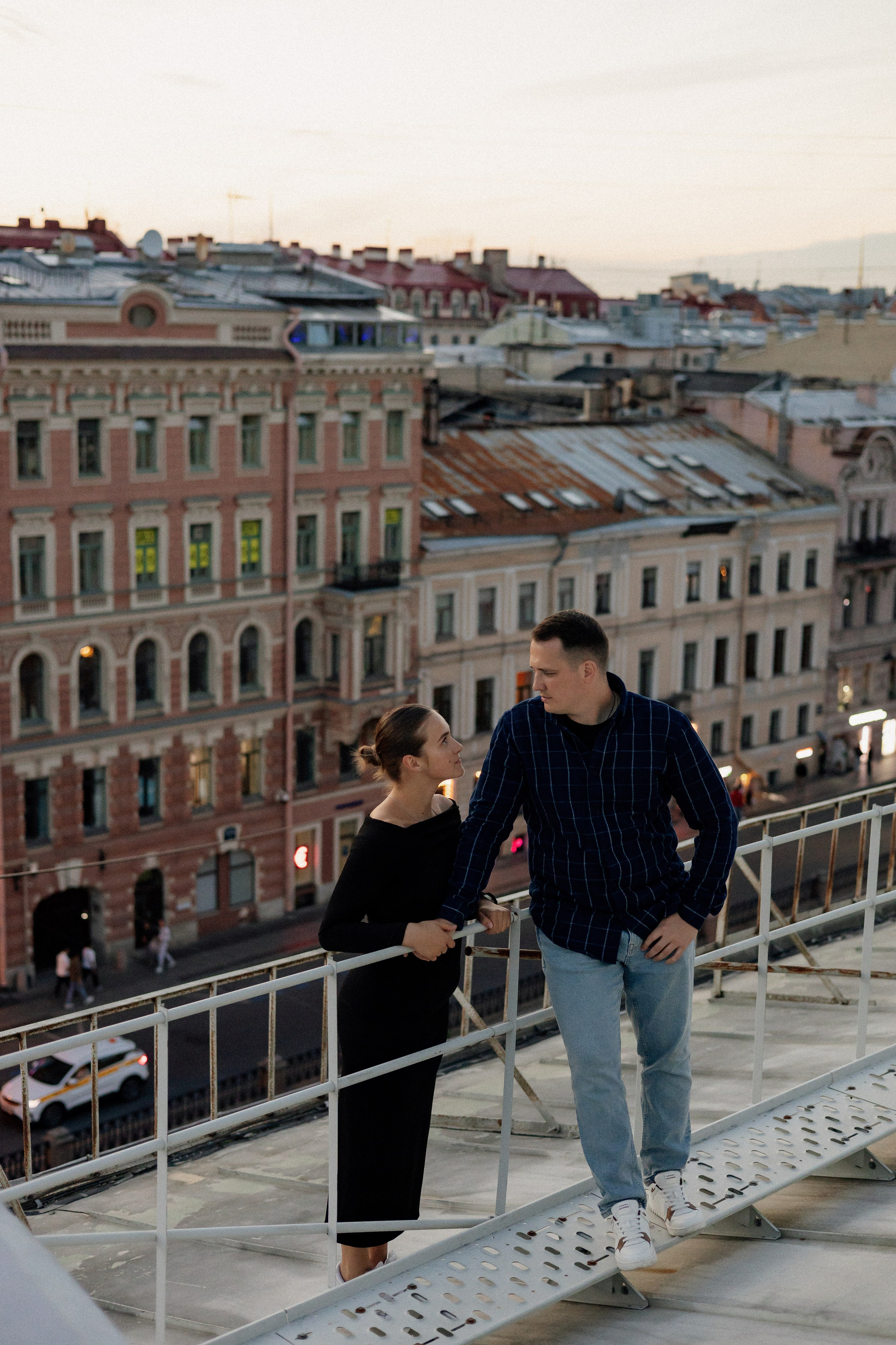 Романтика питерских крыш. Свадебный фотограф в Санкт-Петербурге Ксения Кобышева