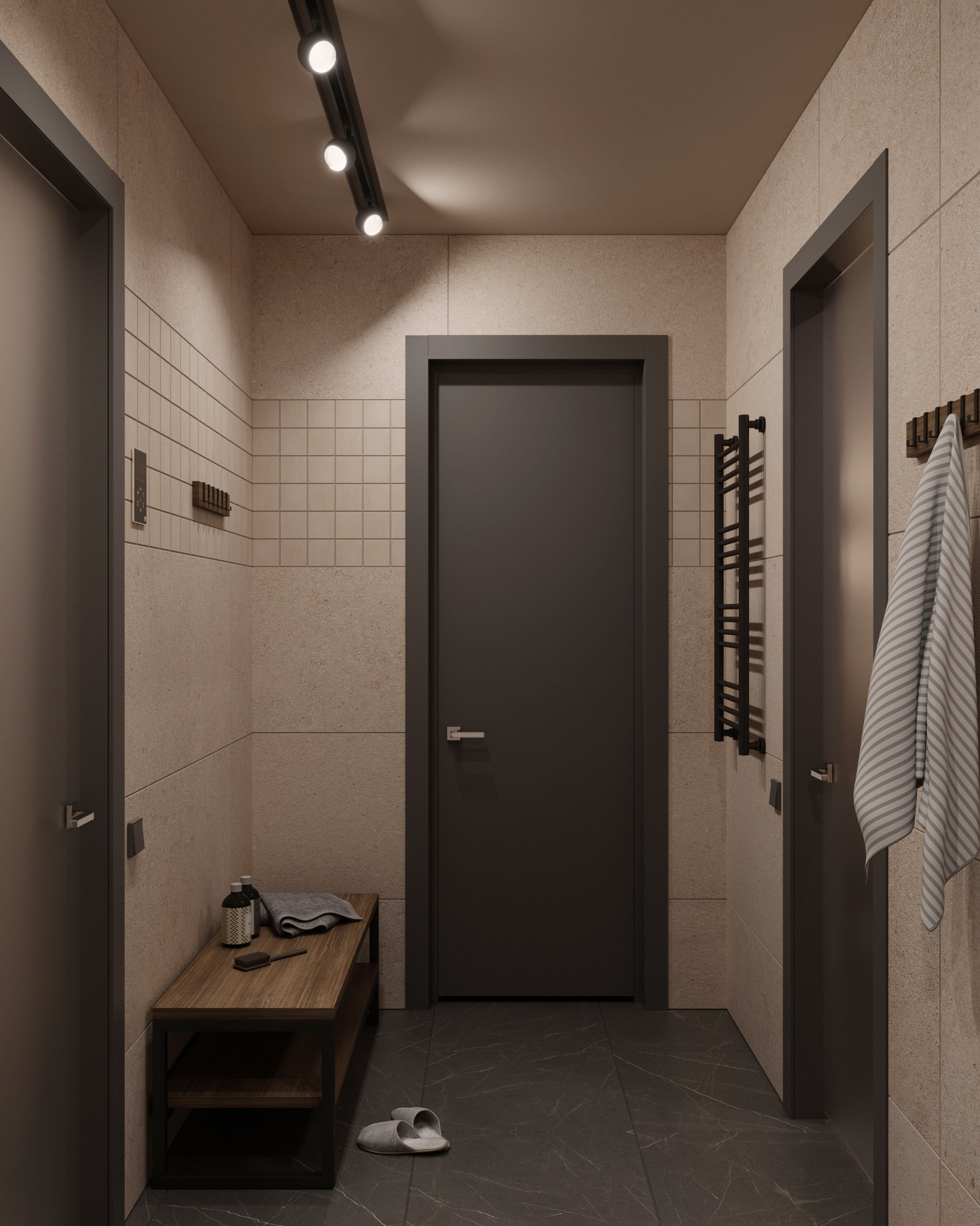 Визуализация сауны 10 m². Заказать 3d визуализацию интерьеров — Дарья Веденёва