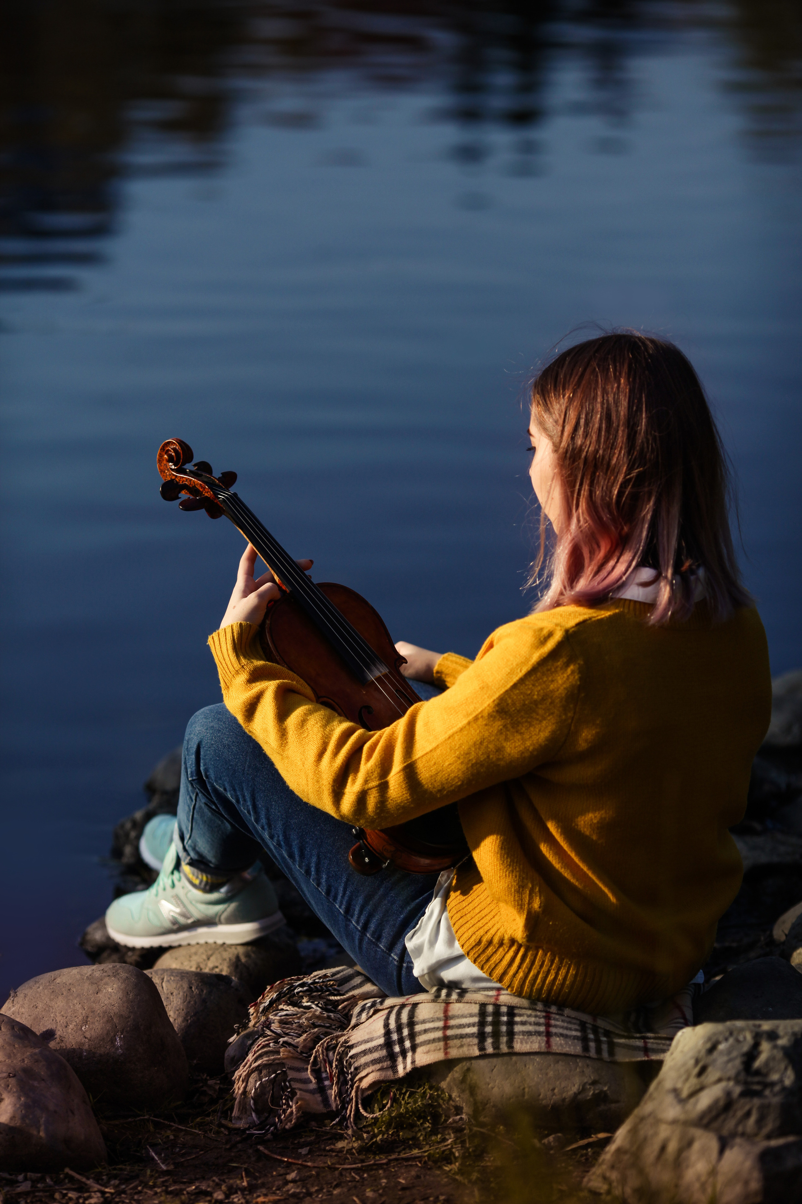 Осенняя фотосерия скрипачки Карины. Семейный и портретный фотограф в Екатеринбурге Анна Лобанова