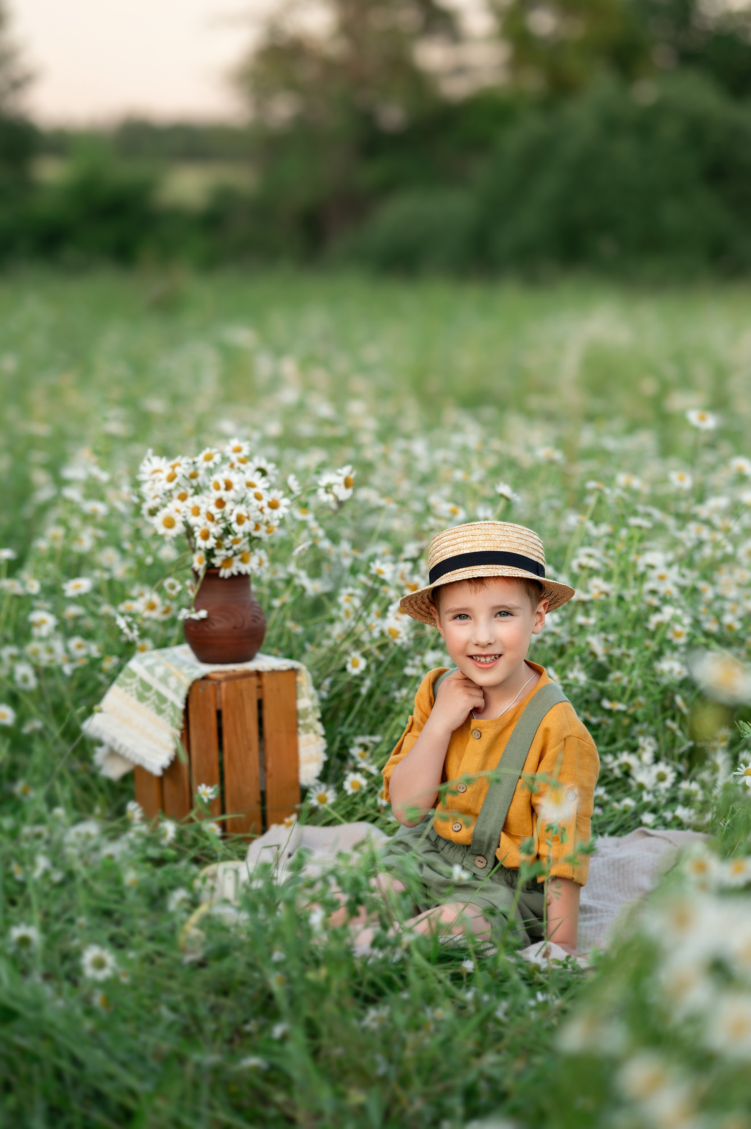 Ромашковое поле. Детский и семейный фотограф г. Москва Оксана Катаджи