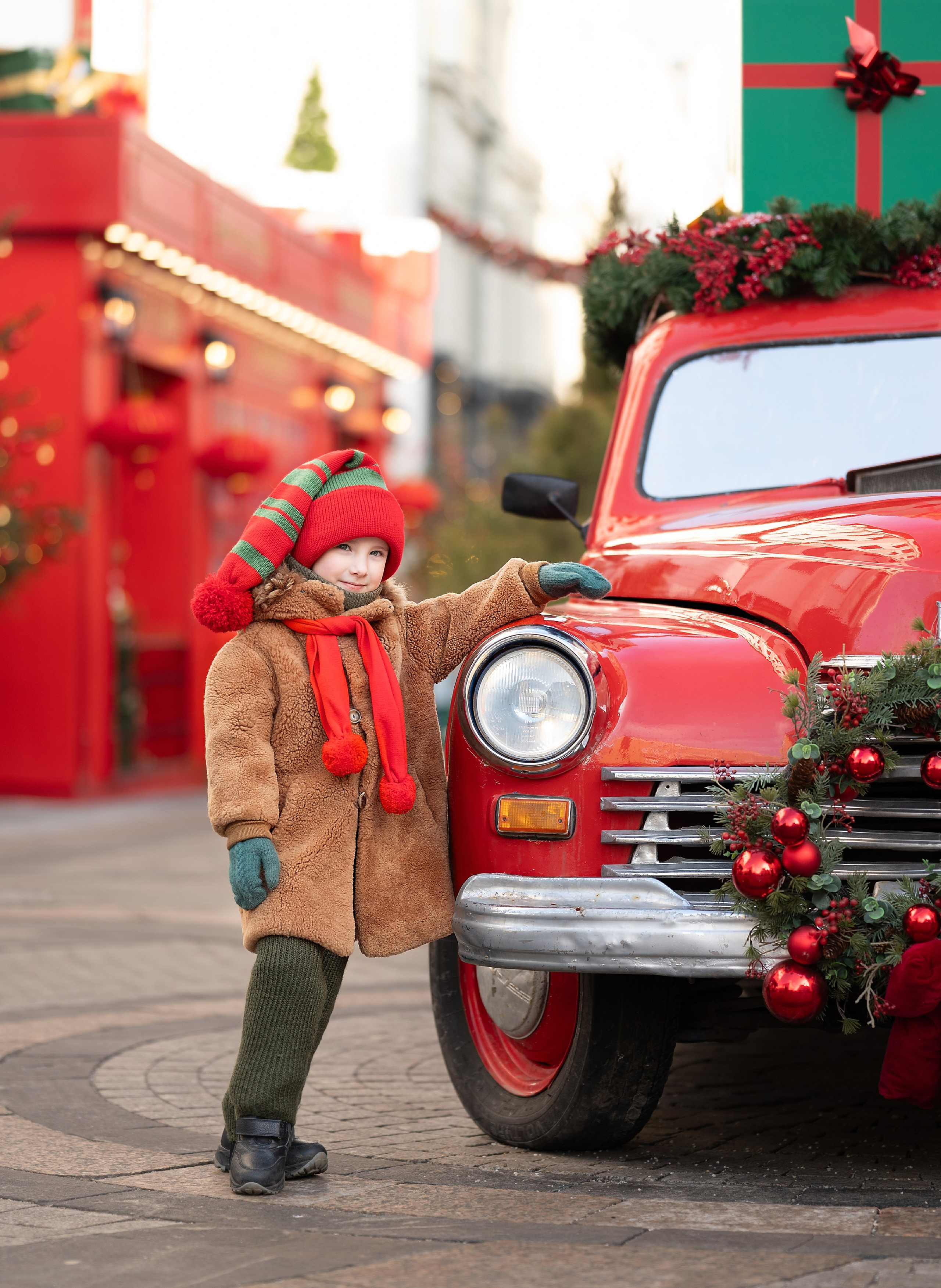 Новогодняя прогулка по Москве. Детский и семейный фотограф г. Москва Оксана Катаджи