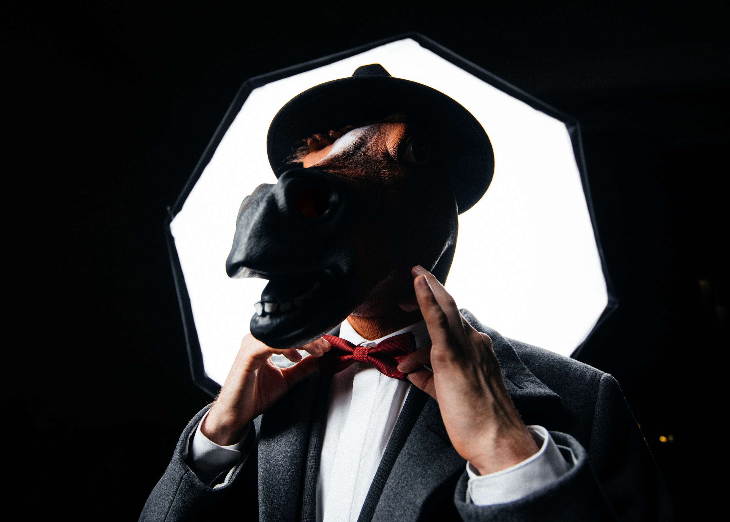 Photos of a man in the image of a Horse. Commercial photographer | Anton Ermakov